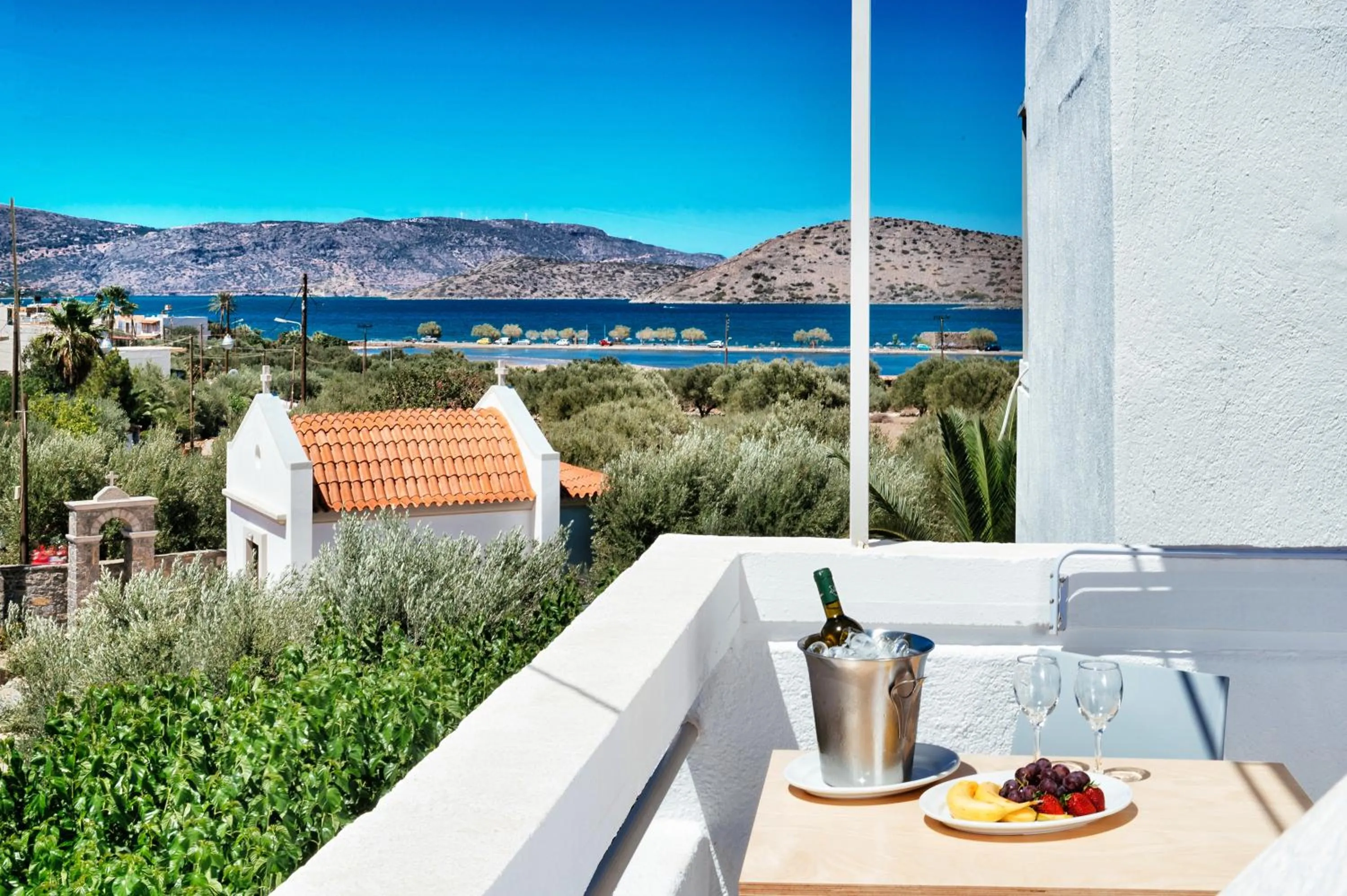 Balcony/Terrace in Elounda Krini Hotel
