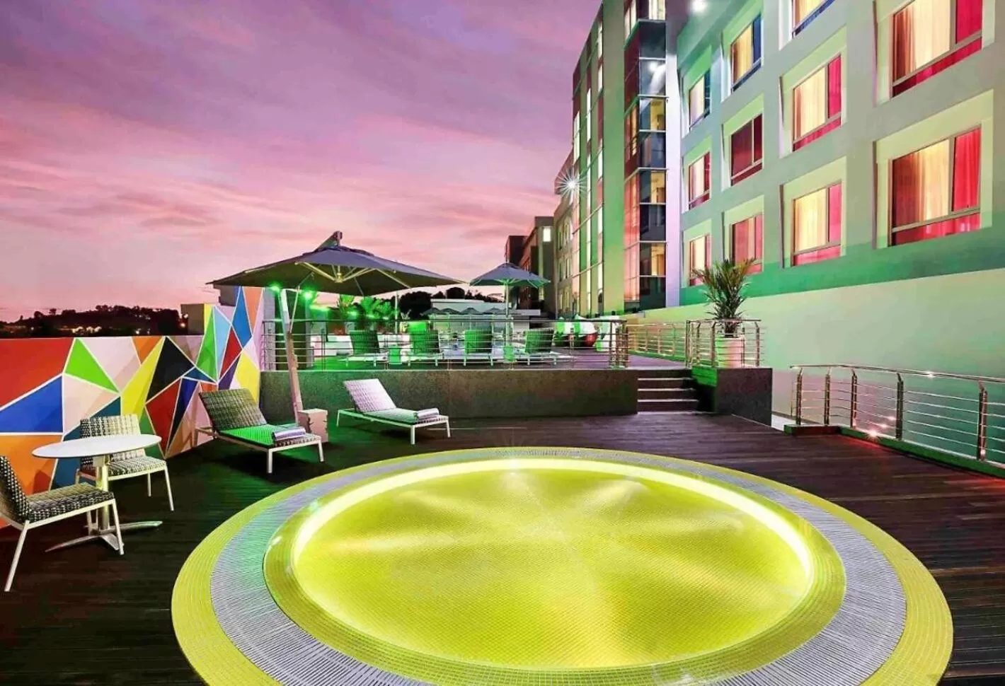 Pool view in Avangio Hotel