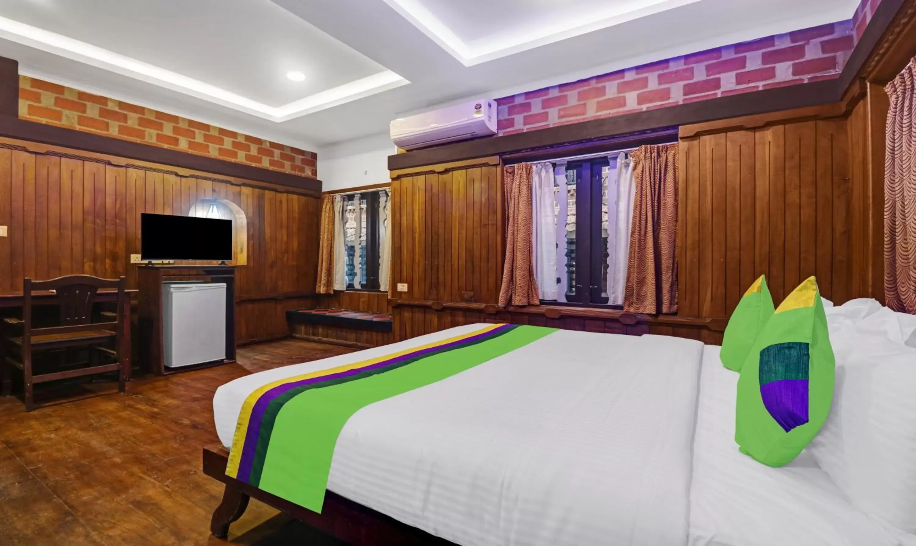 Bed in Treebo Trend God's Own Country Ayurveda Resorts