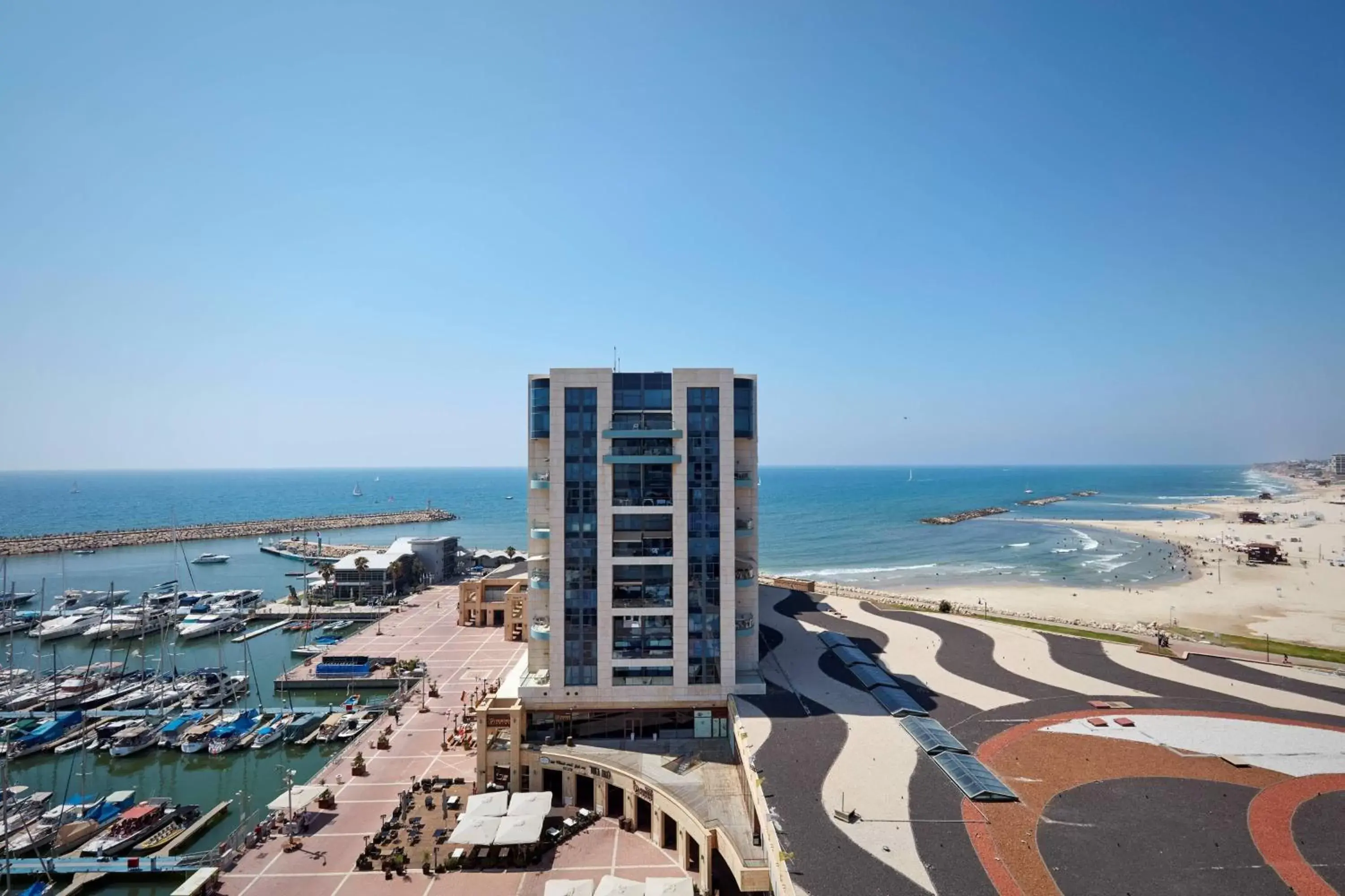 Bedroom, Bird's-eye View in The Ritz-Carlton, Herzliya