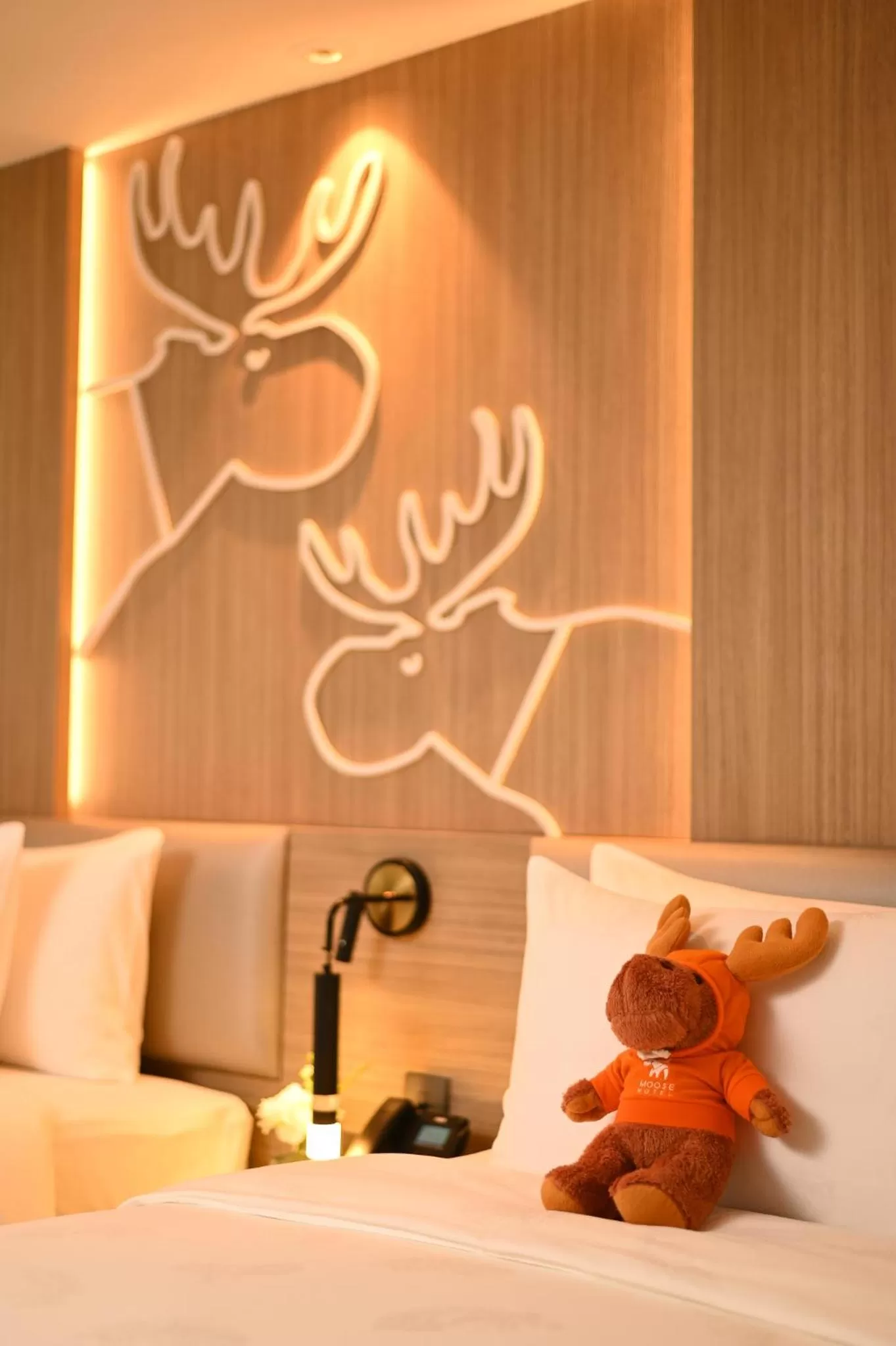 Bed in Moose Hotel Nimman