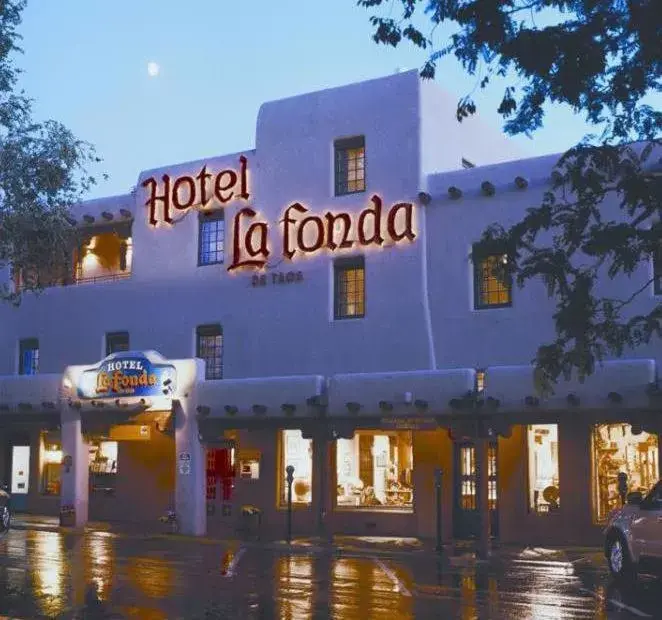 Property building in Hotel La Fonda de Taos