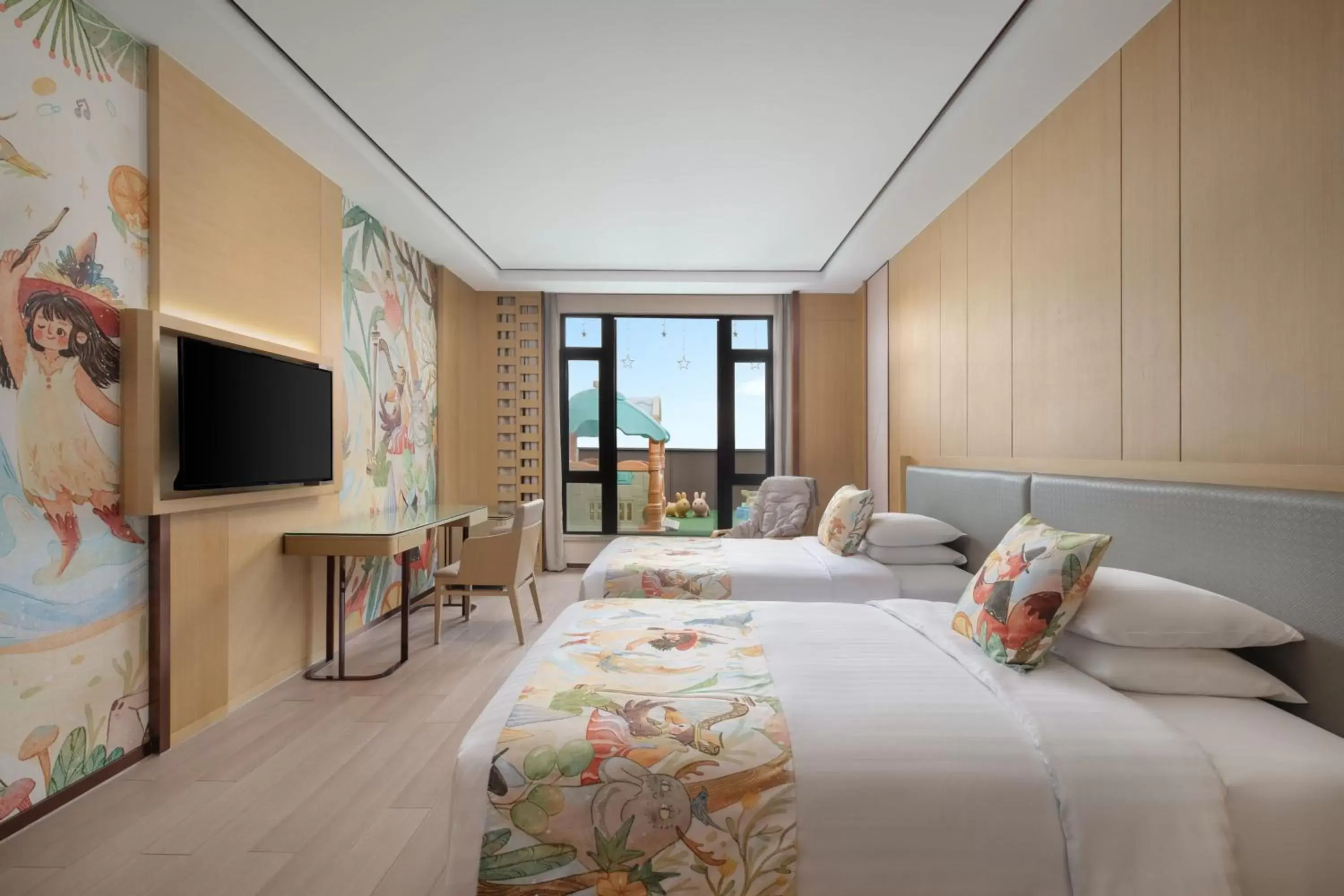 Photo of the whole room in Courtyard by Marriott Shanghai International Tourism and Resorts Zone