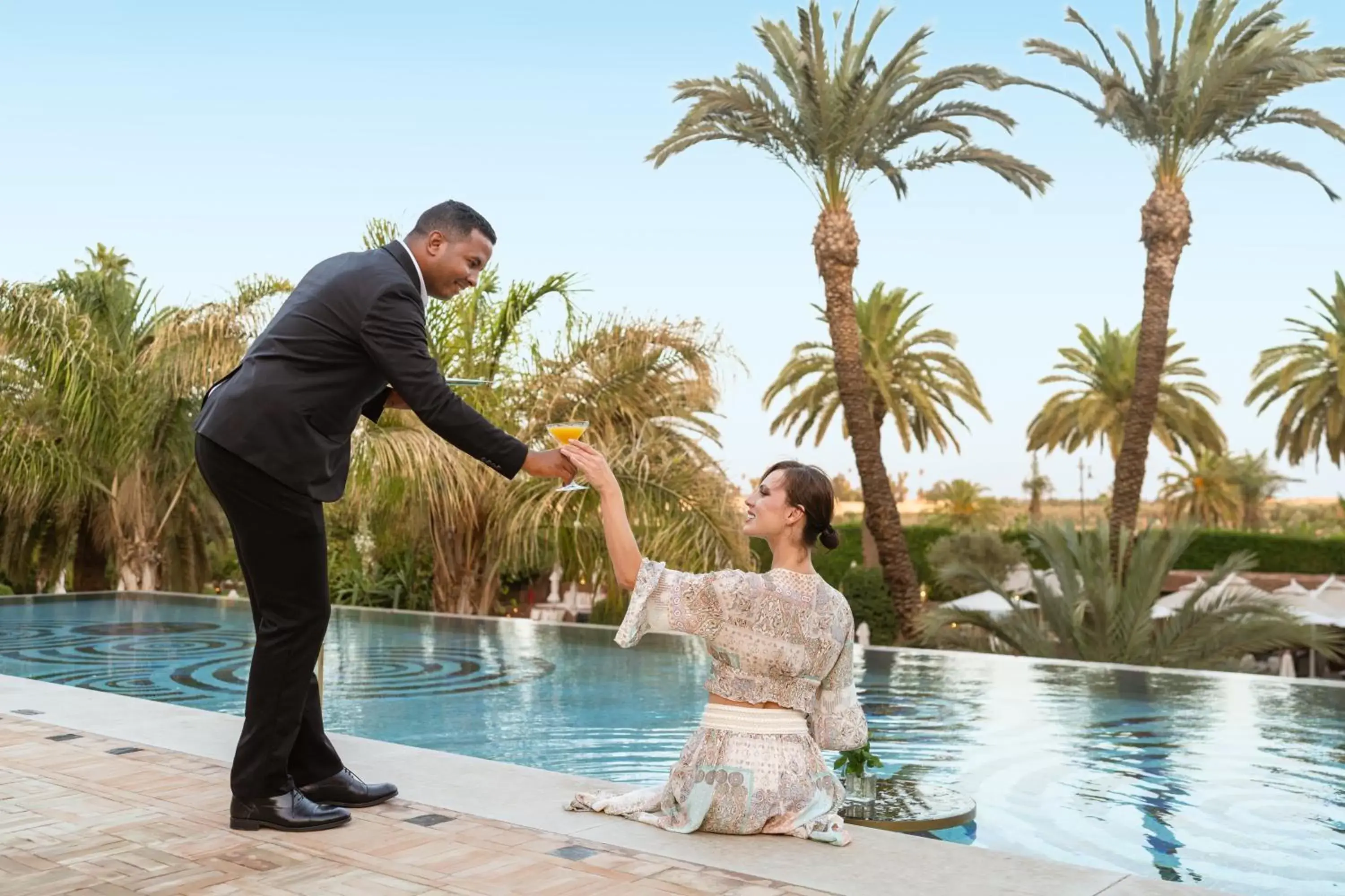 Swimming Pool in Sofitel Marrakech Lounge and Spa