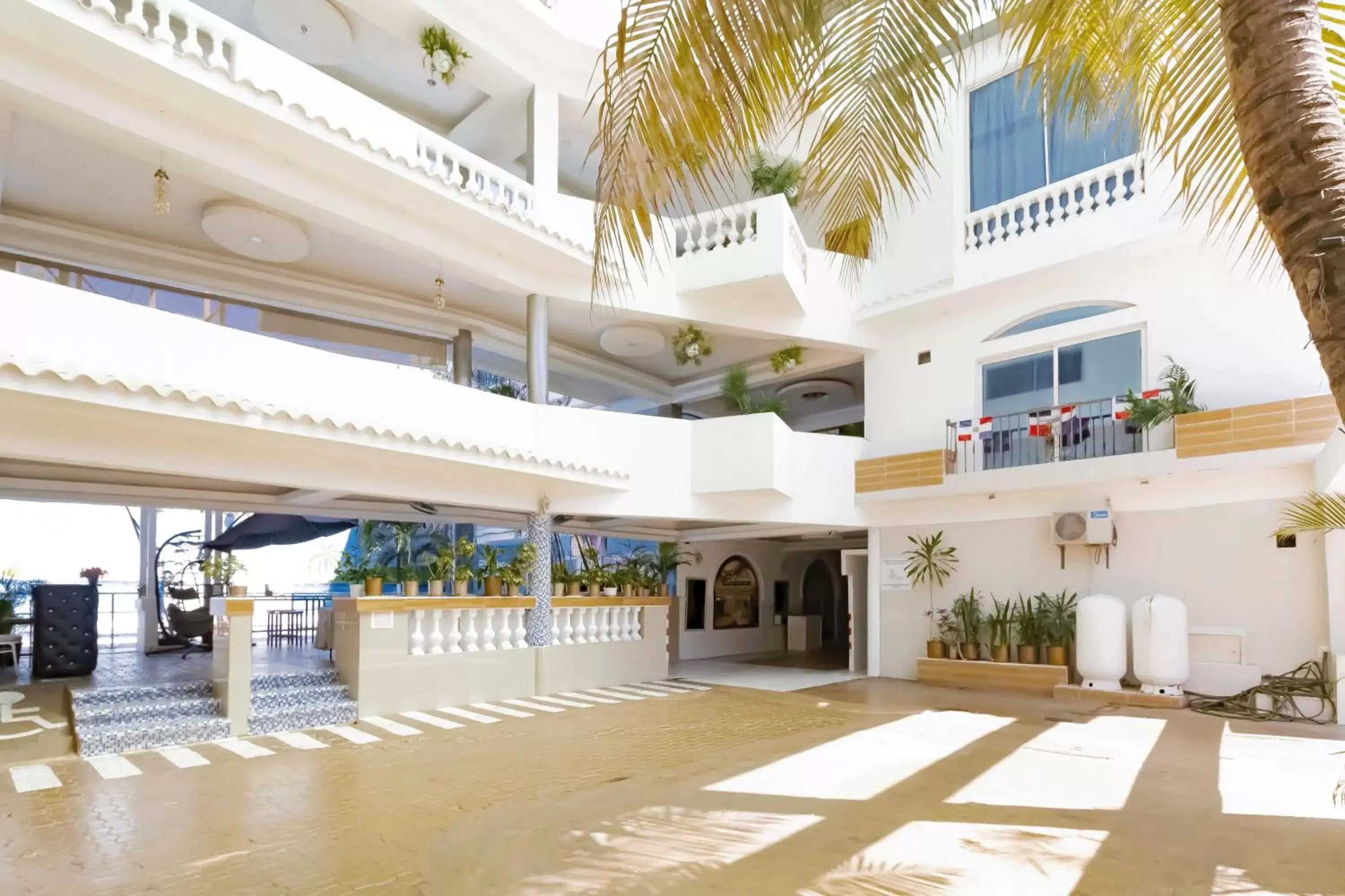 Property building in Hotel La Casona Dorada