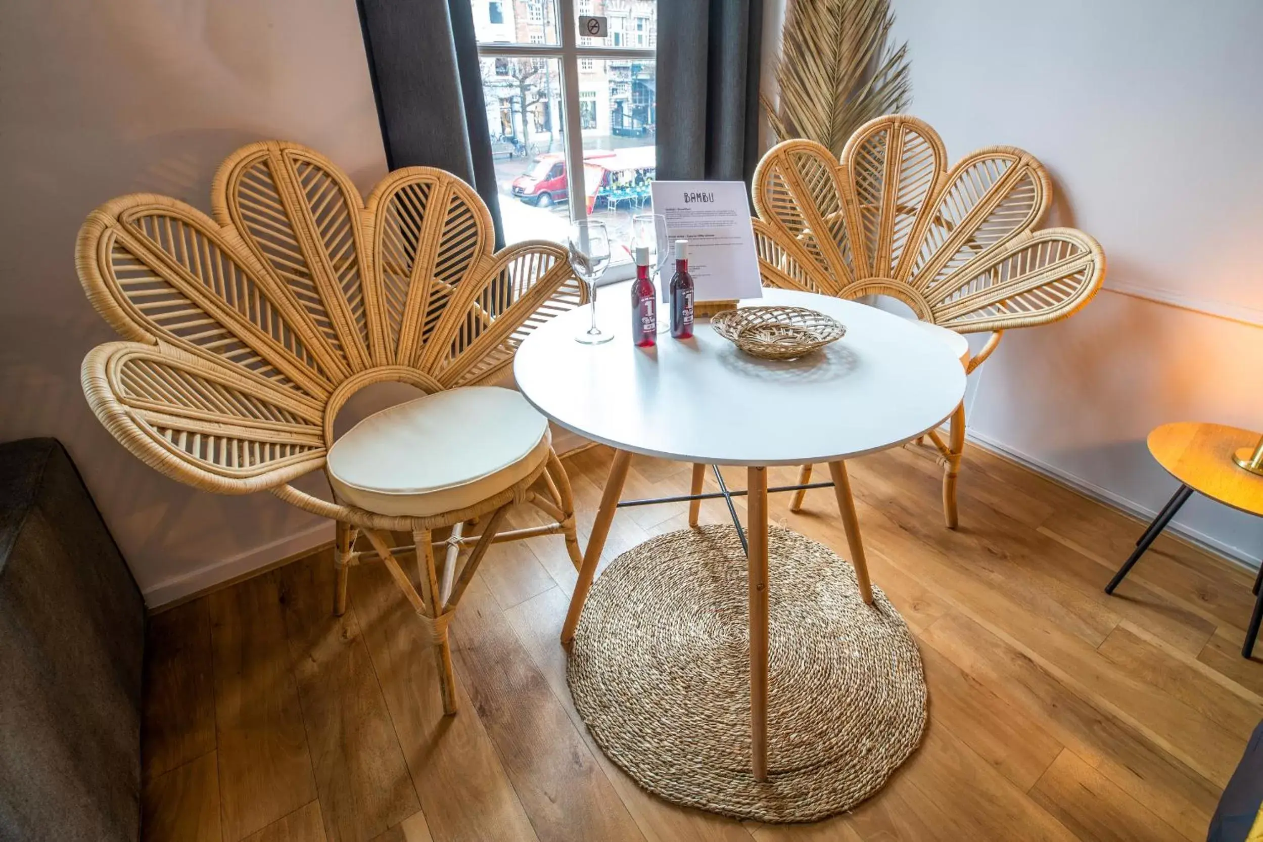 Seating area in Bambu Sleep Boutique