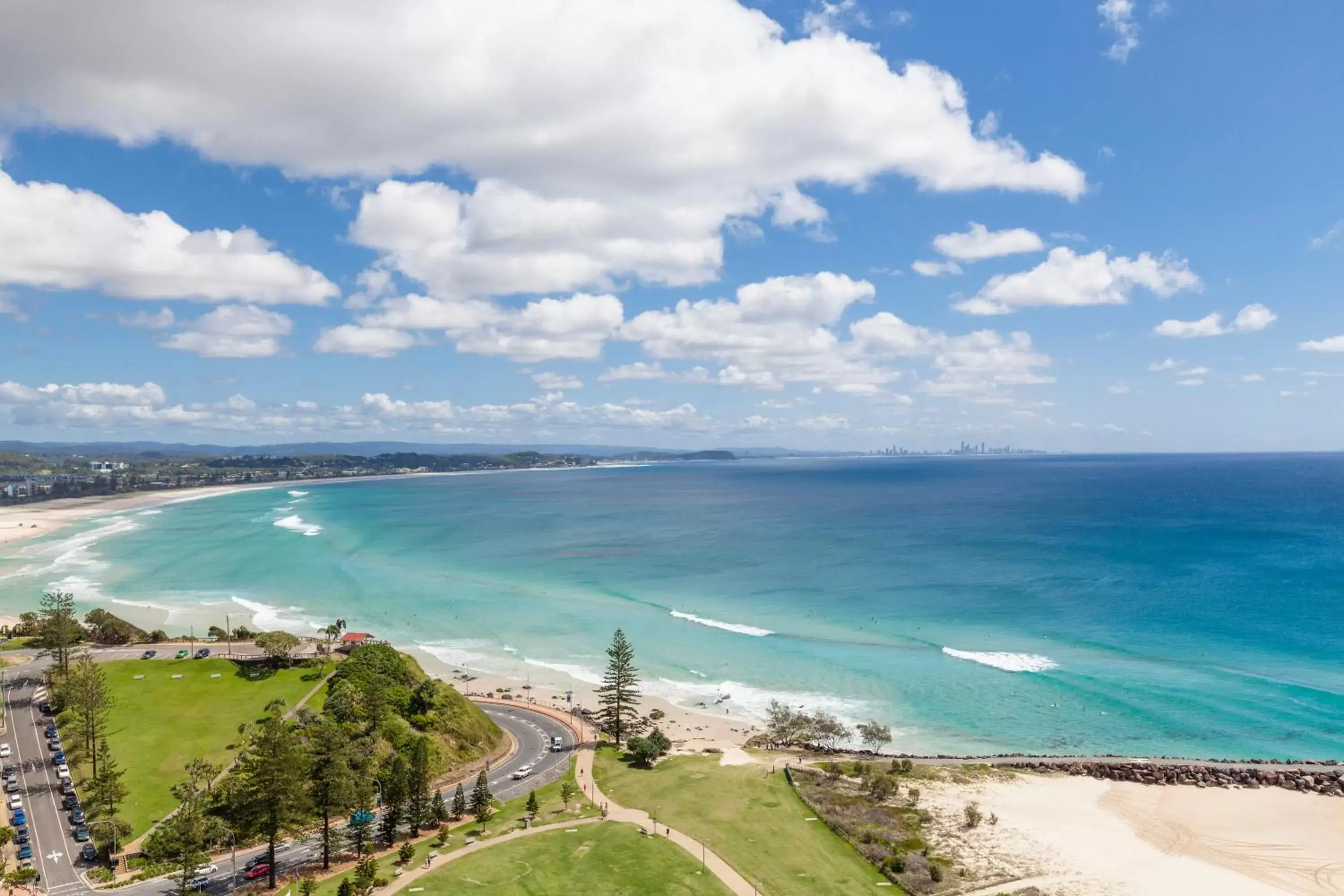 Beach in Points North Apartments