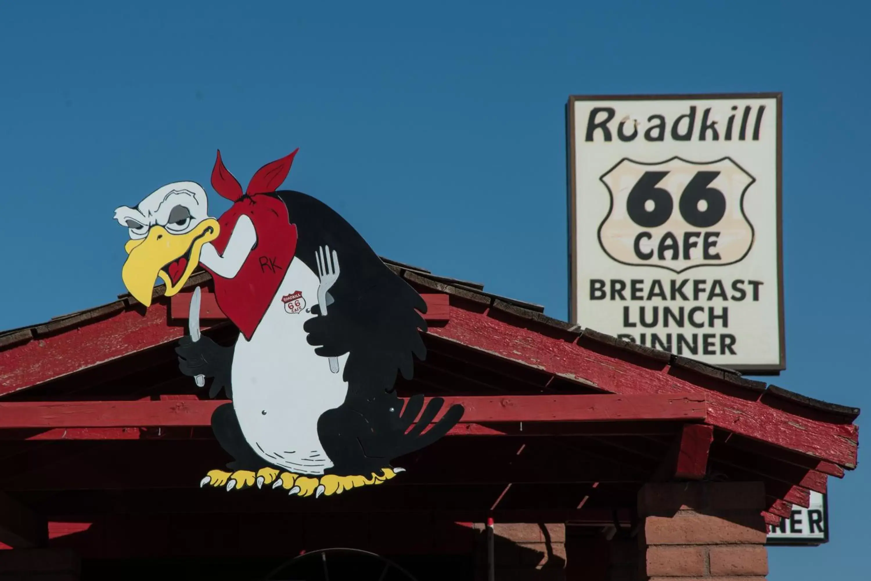 Restaurant/places to eat, Property Logo/Sign in Historic Route 66 Motel