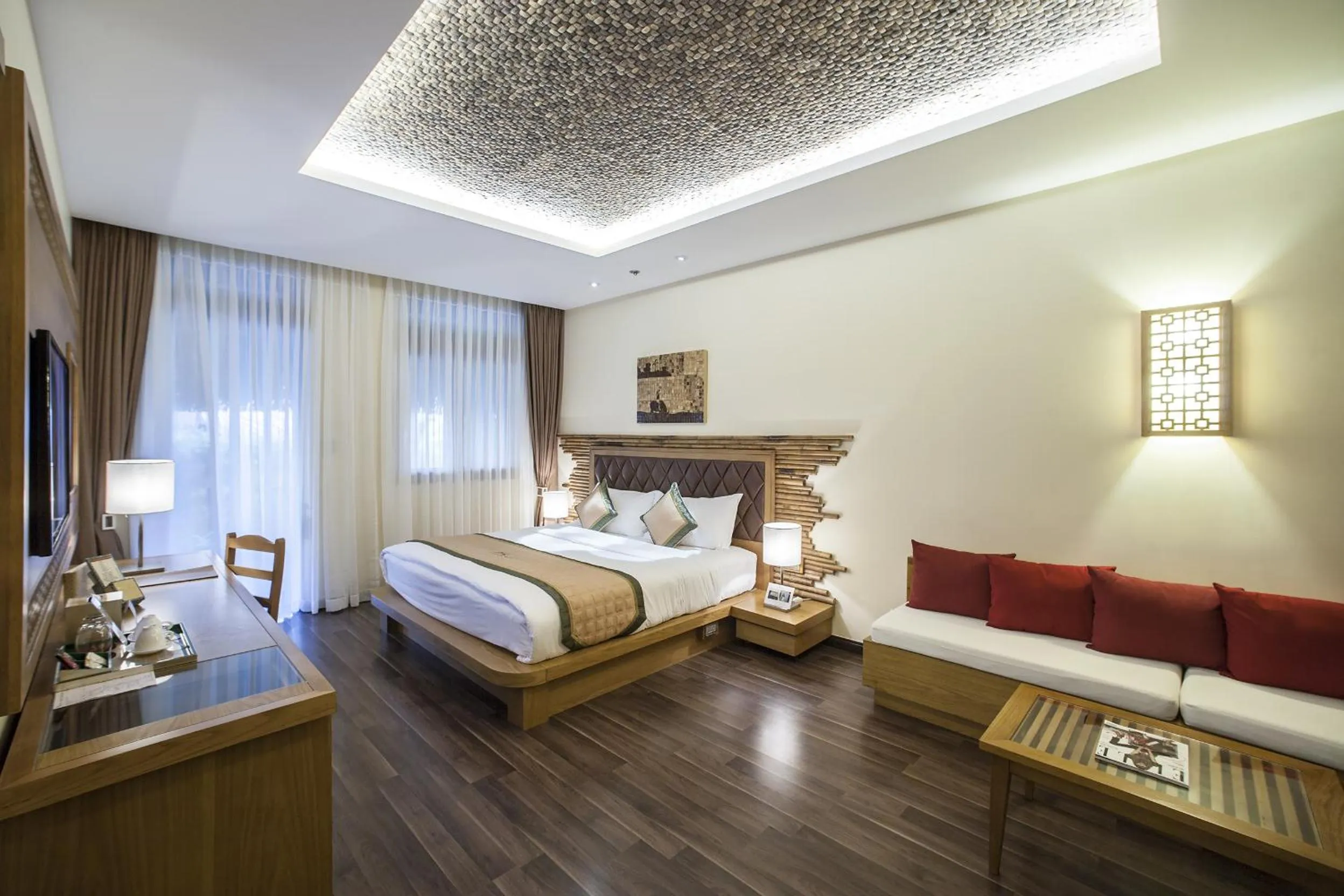 Photo of the whole room, Bed in Aroma Beach Resort and Spa