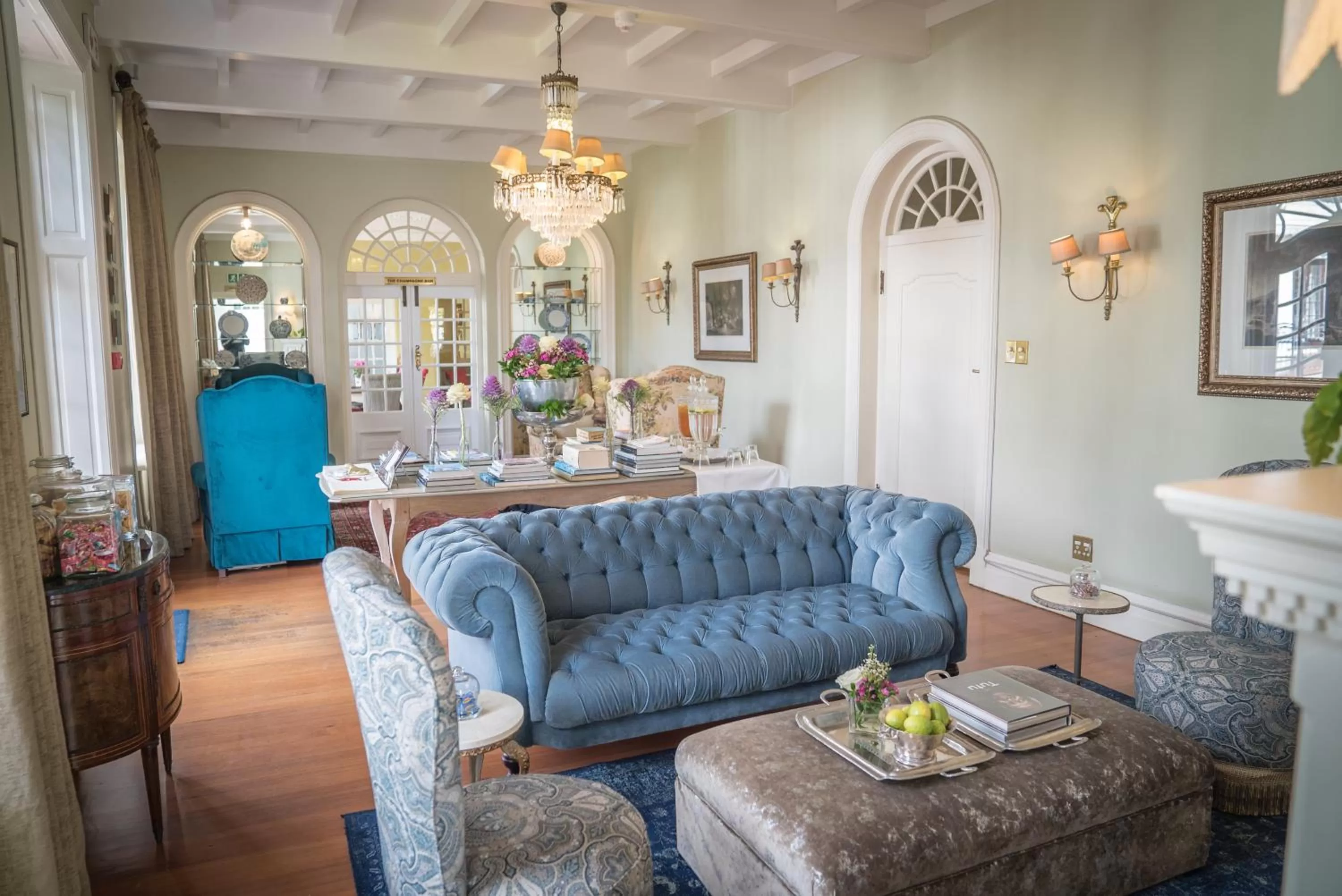 Communal lounge/ TV room in The Andros Boutique Hotel