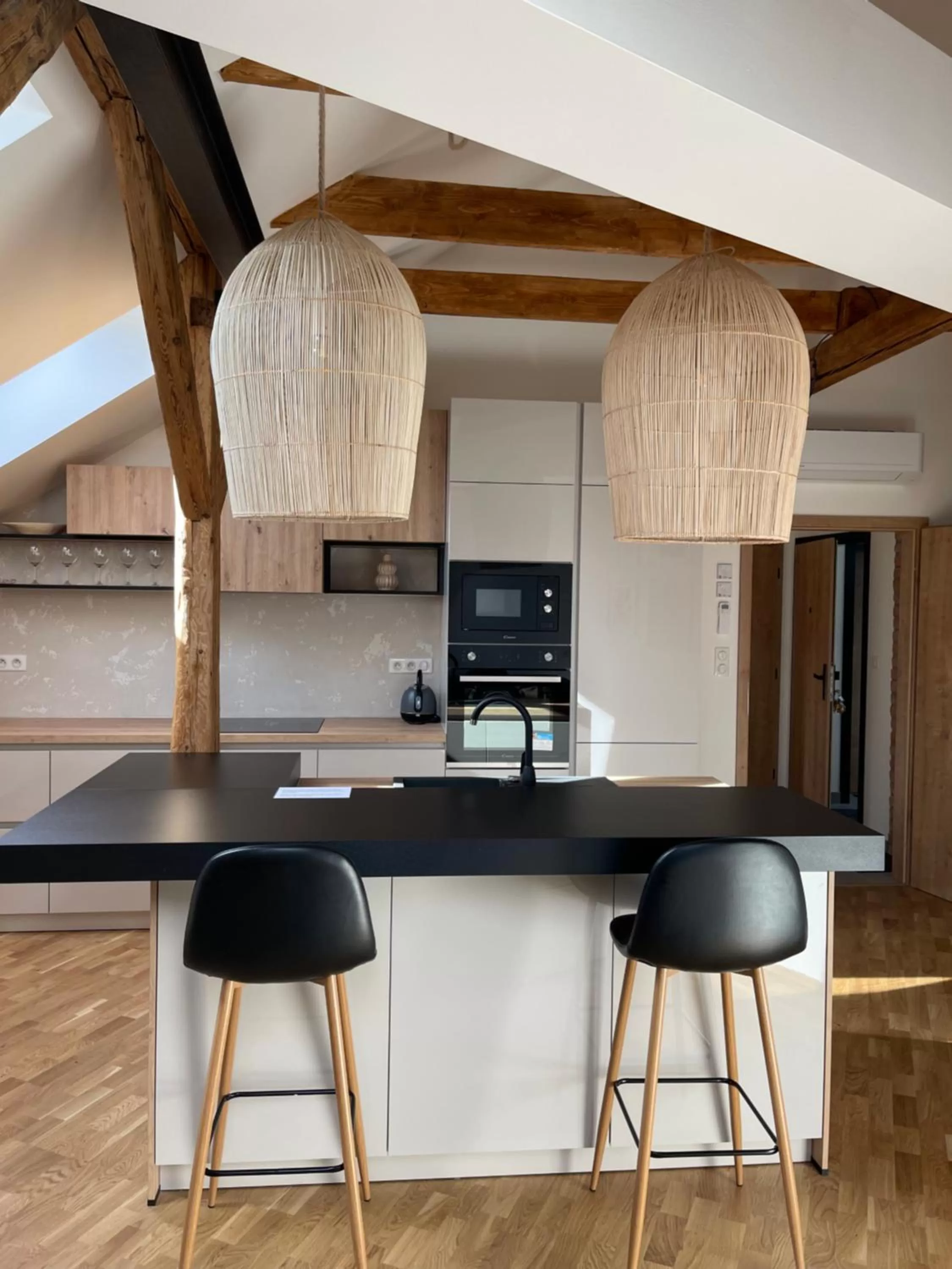 Kitchen or kitchenette in Apartmány Marienhof