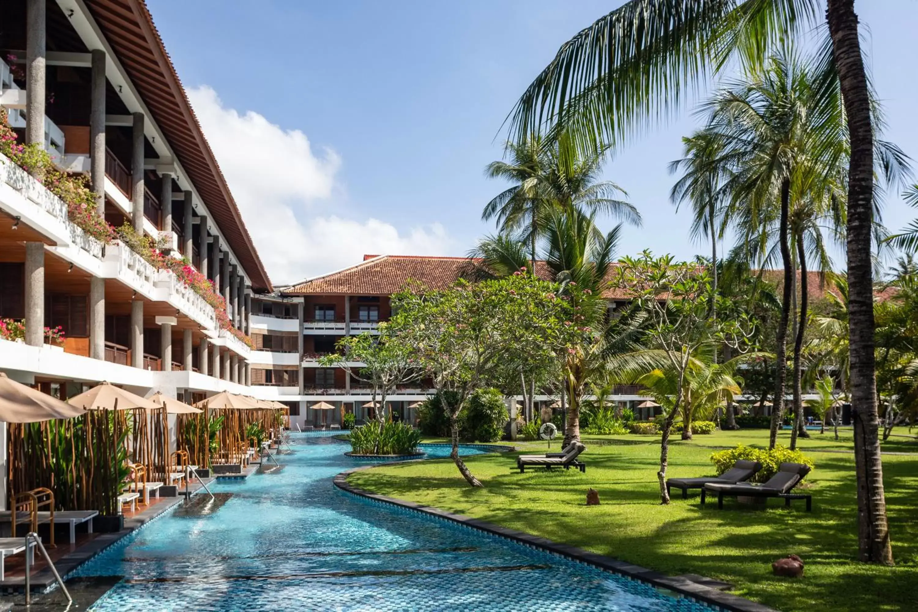 Swimming pool, Property Building in Melia Bali