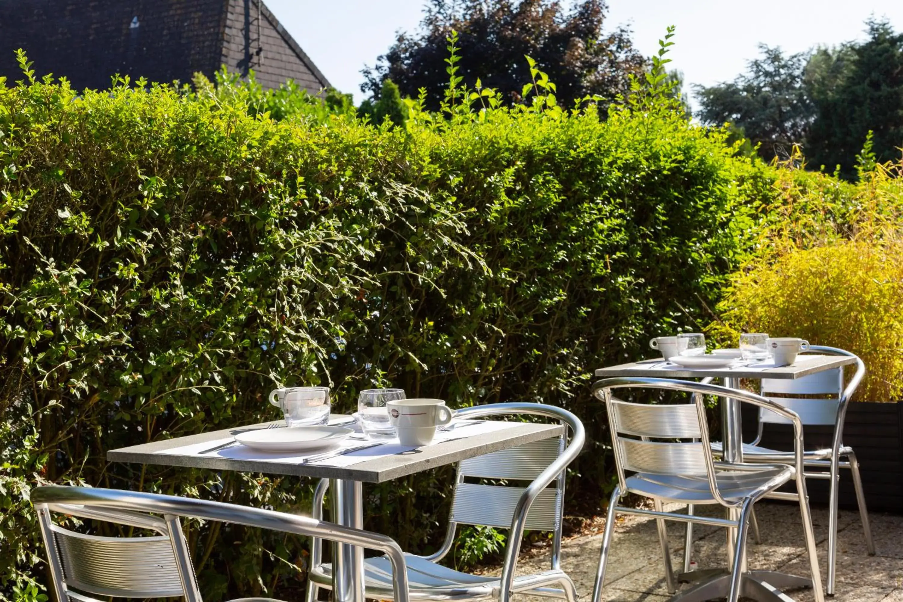 Patio, Restaurant/Places to Eat in Comfort Hotel Lille Lomme