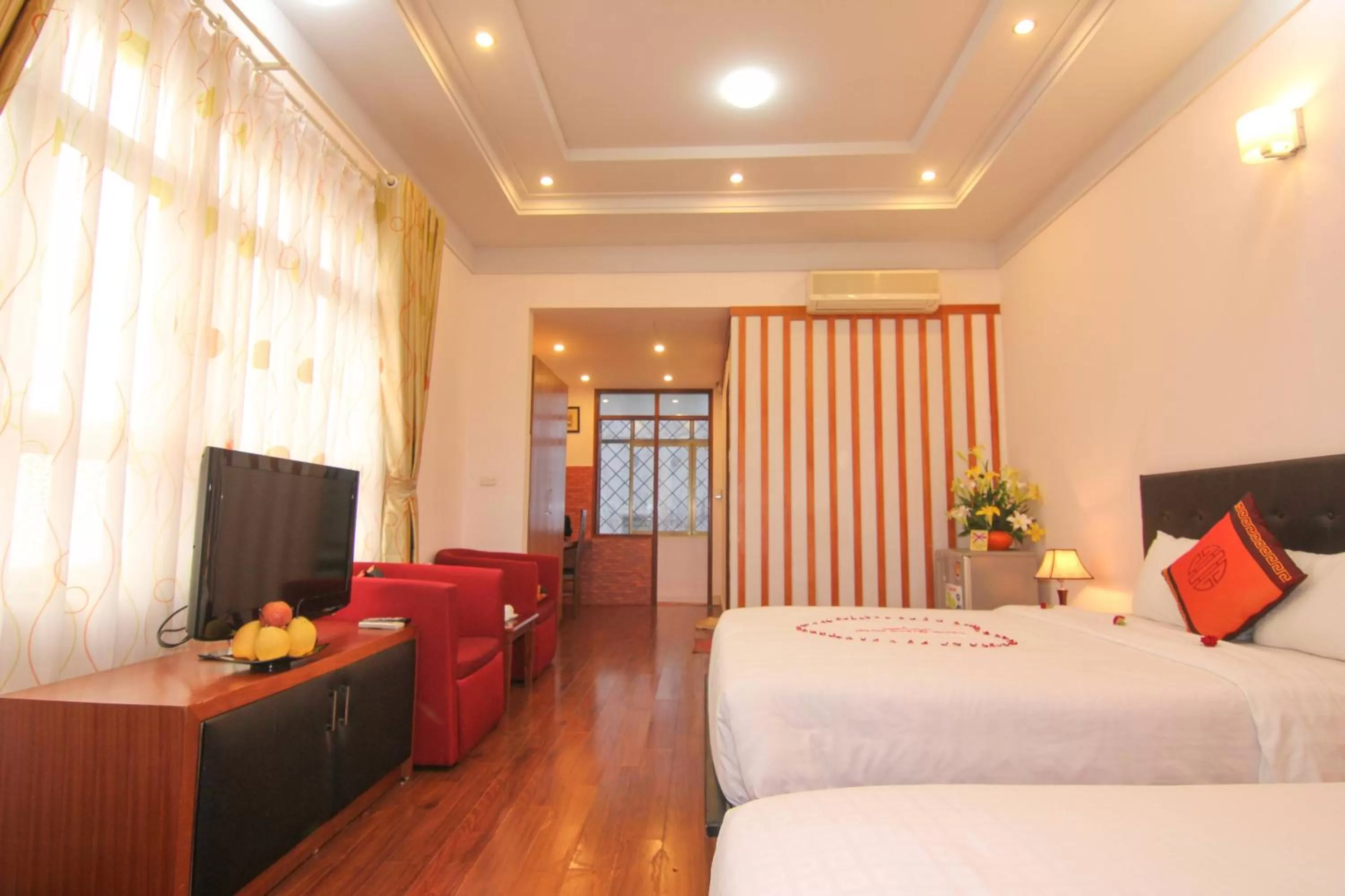 Bed in Urban Alley Hotel