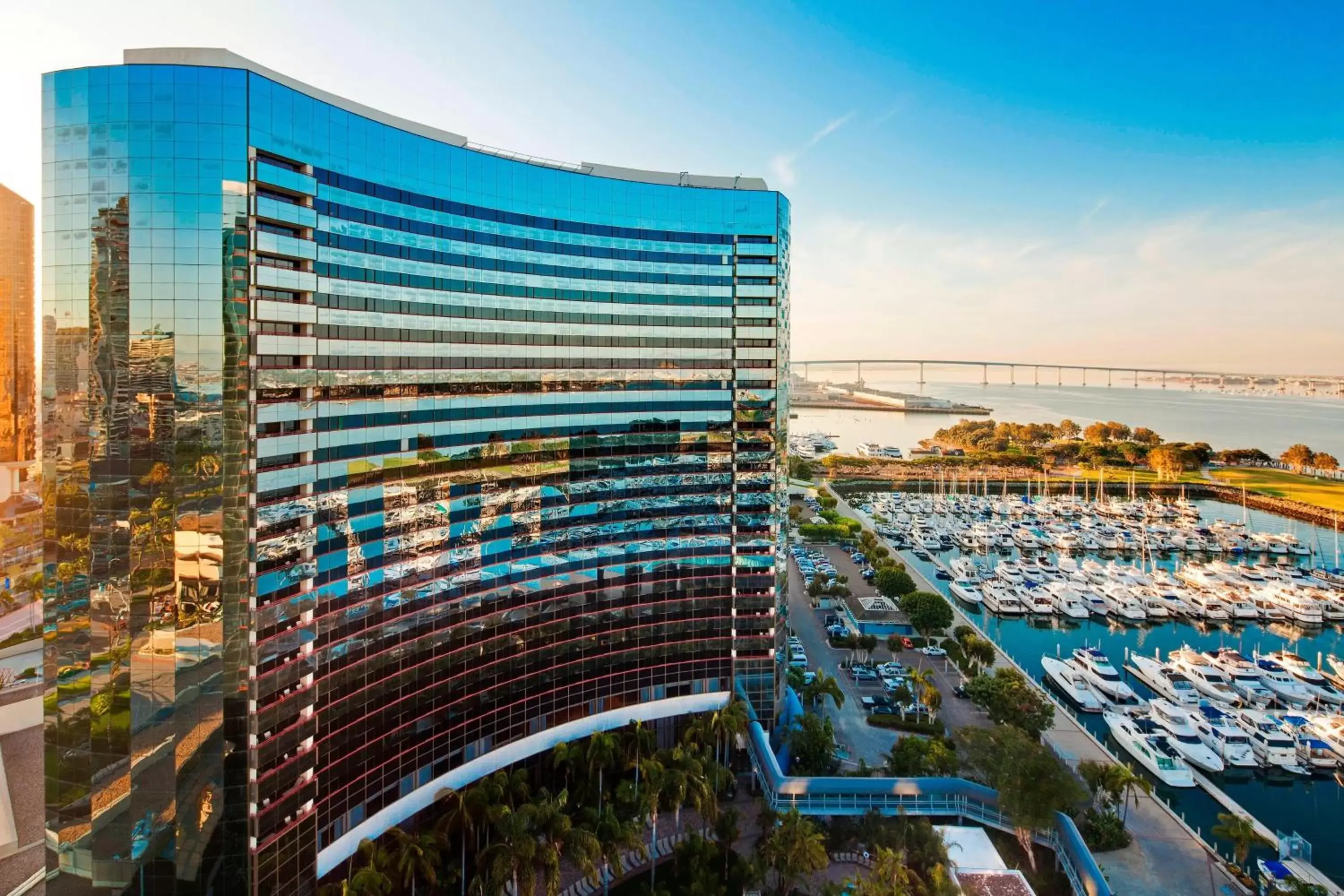 Property building in San Diego Marriott Marquis and Marina