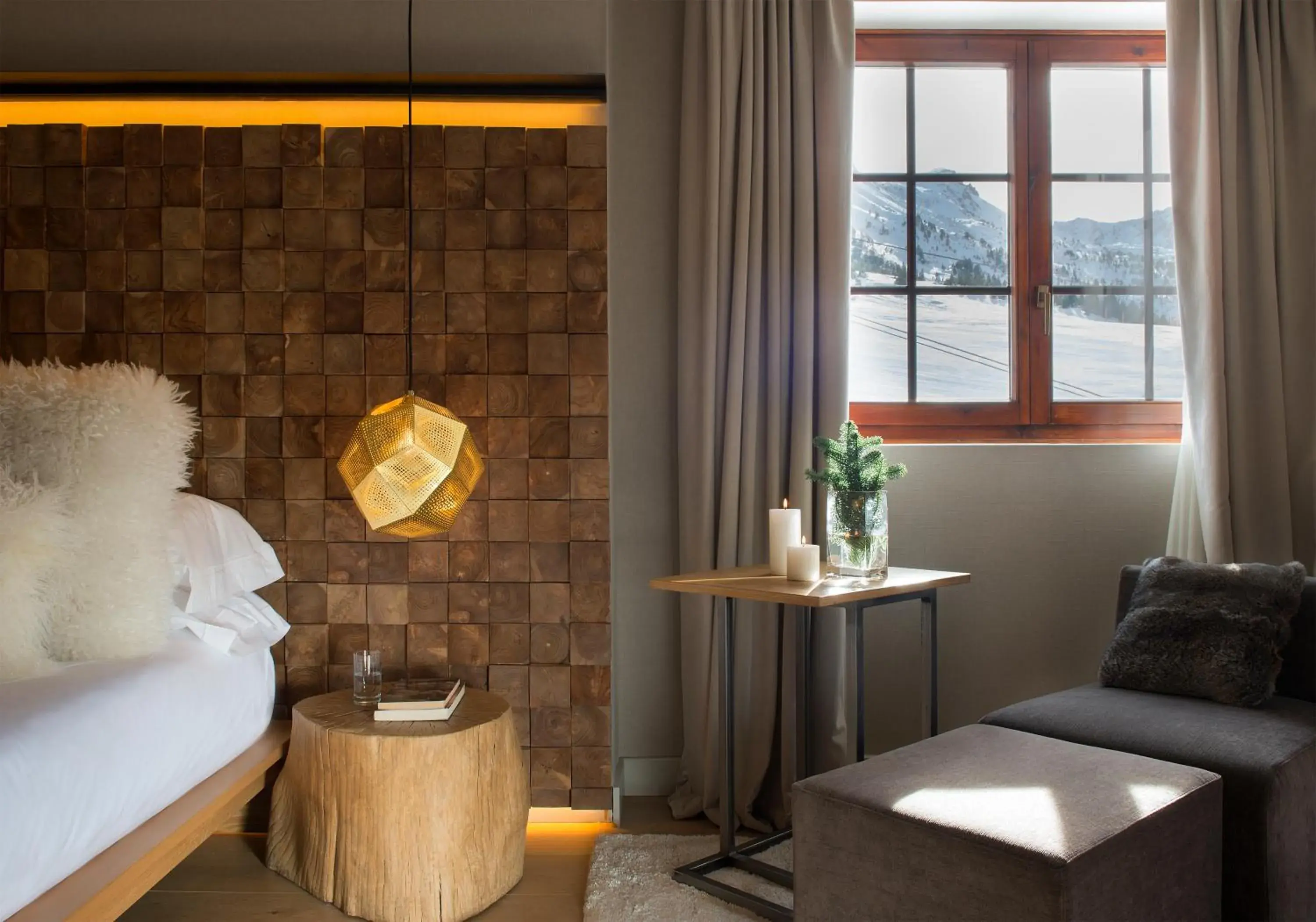 Bed, Seating Area in Grau Roig Andorra Boutique Hotel & Spa