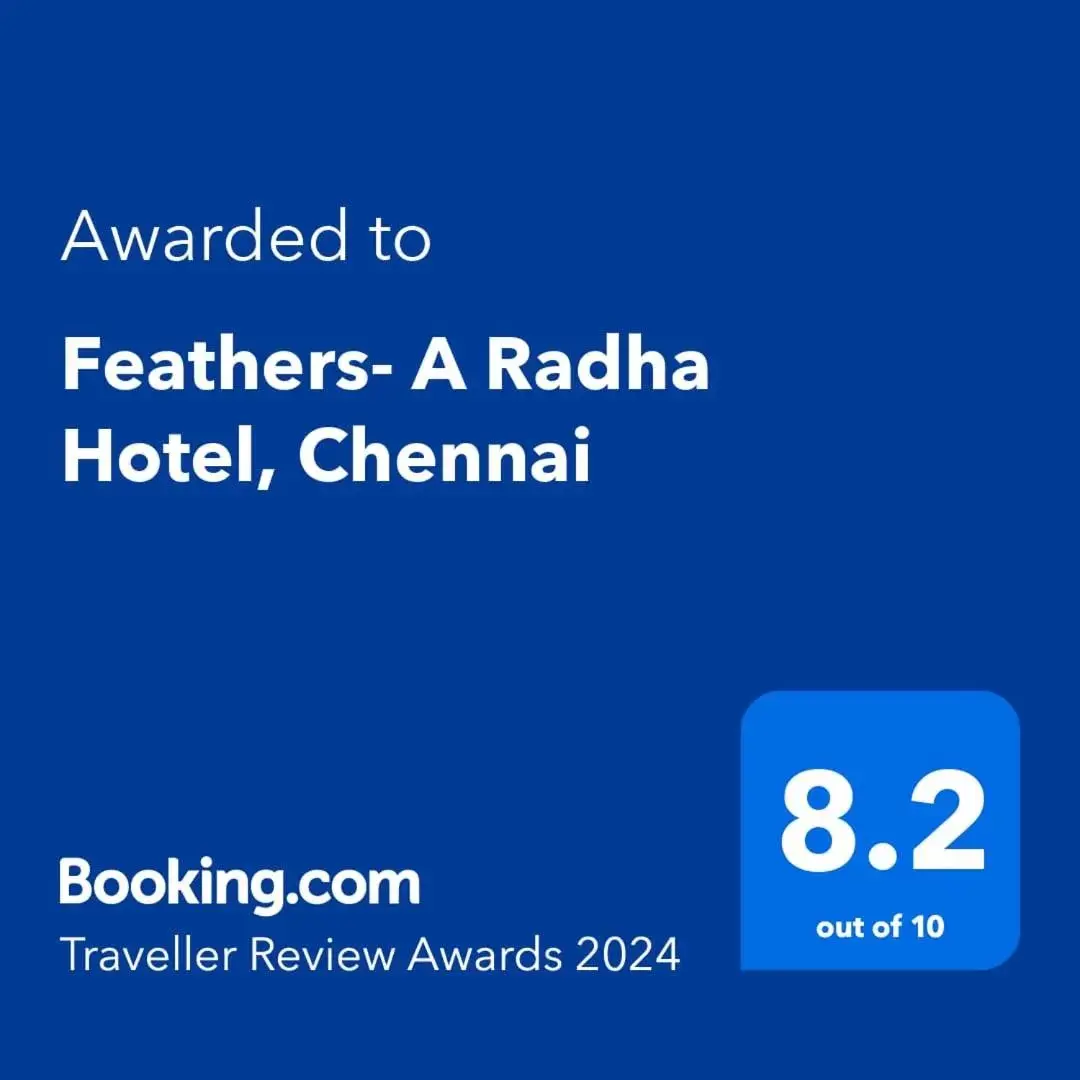 Certificate/Award, Logo/Certificate/Sign/Award in Feathers- A Radha Hotel, Chennai