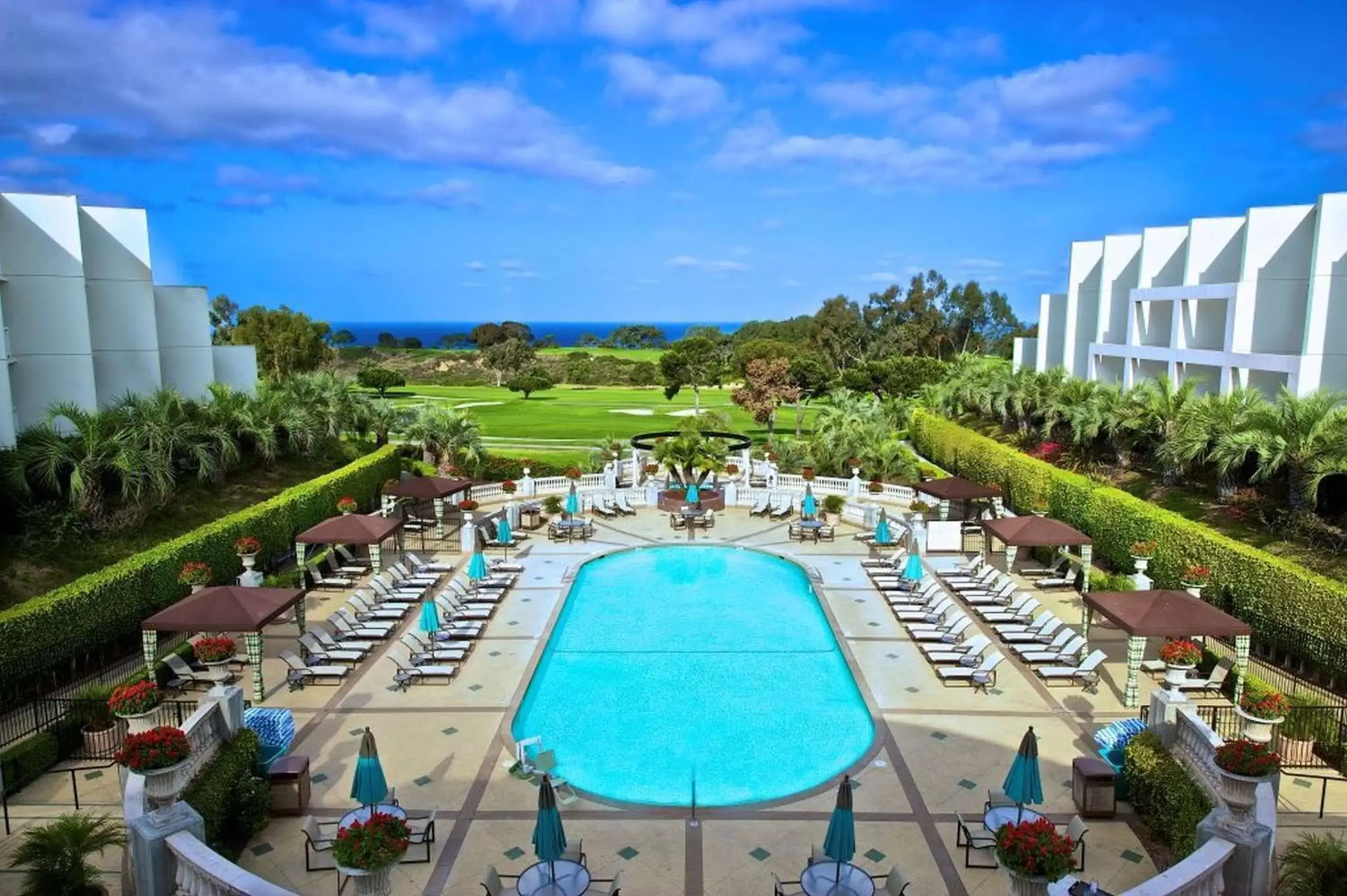 Pool view in Hilton La Jolla Torrey Pines Pool view in Hilton La Jolla Torrey Pines