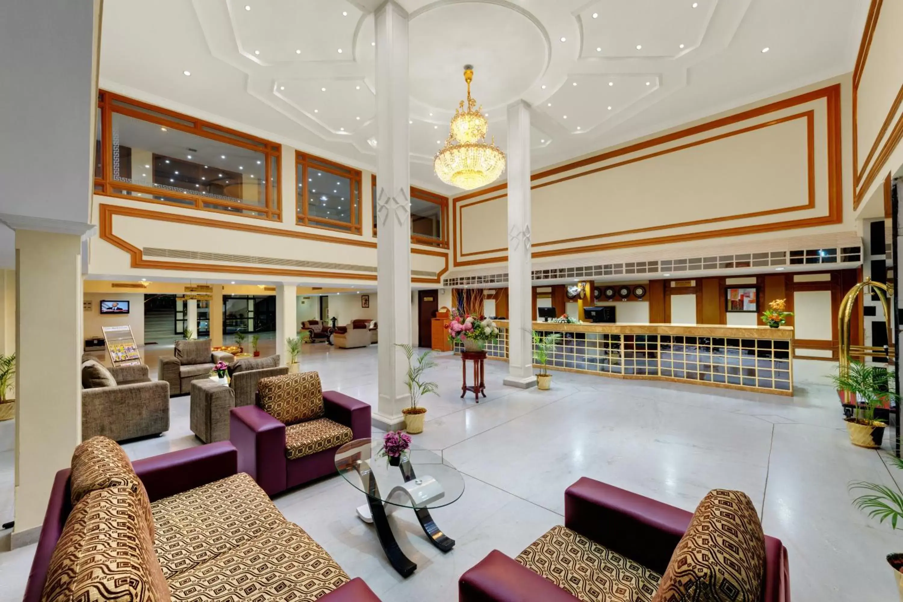 Lobby or reception in SRM Hotel Maraimalai Nagar Chennai Lobby or reception in SRM Hotel Maraimalai Nagar Chennai