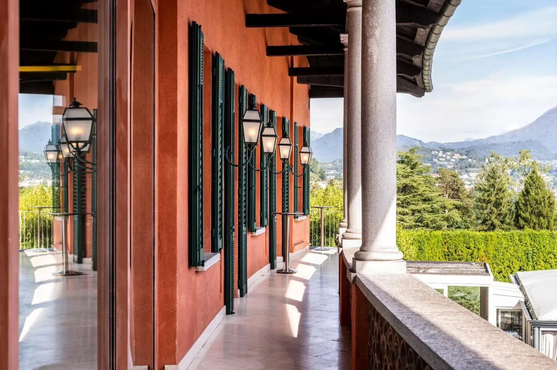 Balcony/Terrace in Villa Principe Leopoldo - Ticino Hotels Group
