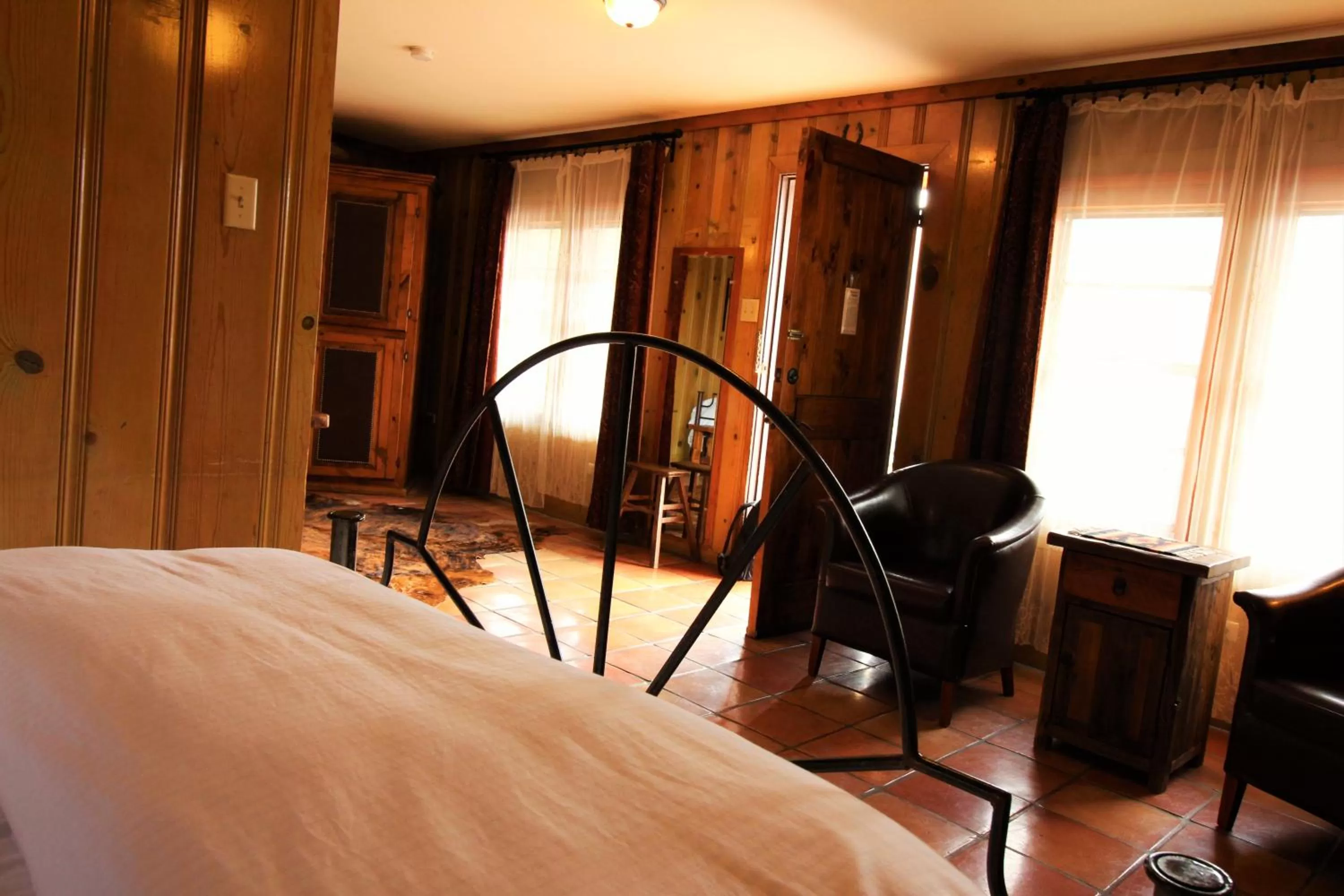 Bed in The Maverick Inn