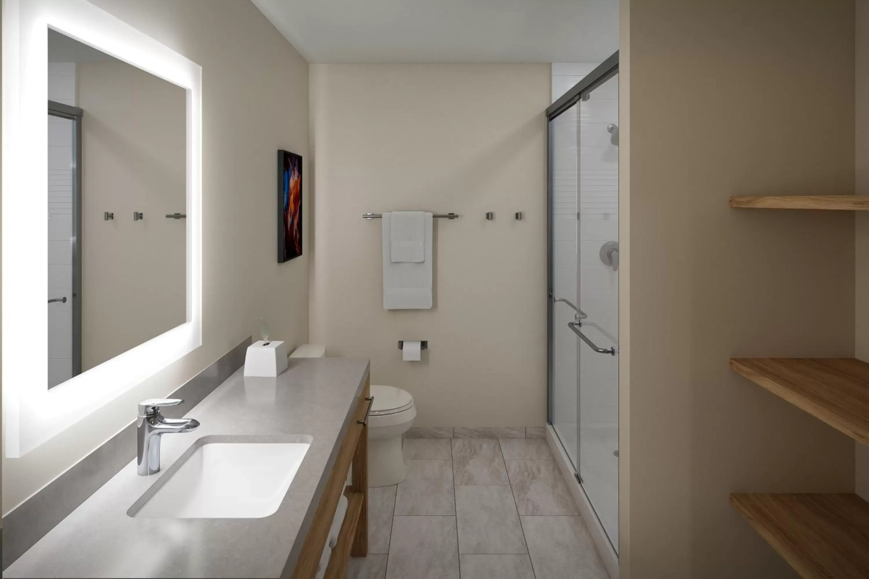 Shower, Bathroom in Candlewood Suites - Layton - Salt Lake City, an IHG Hotel