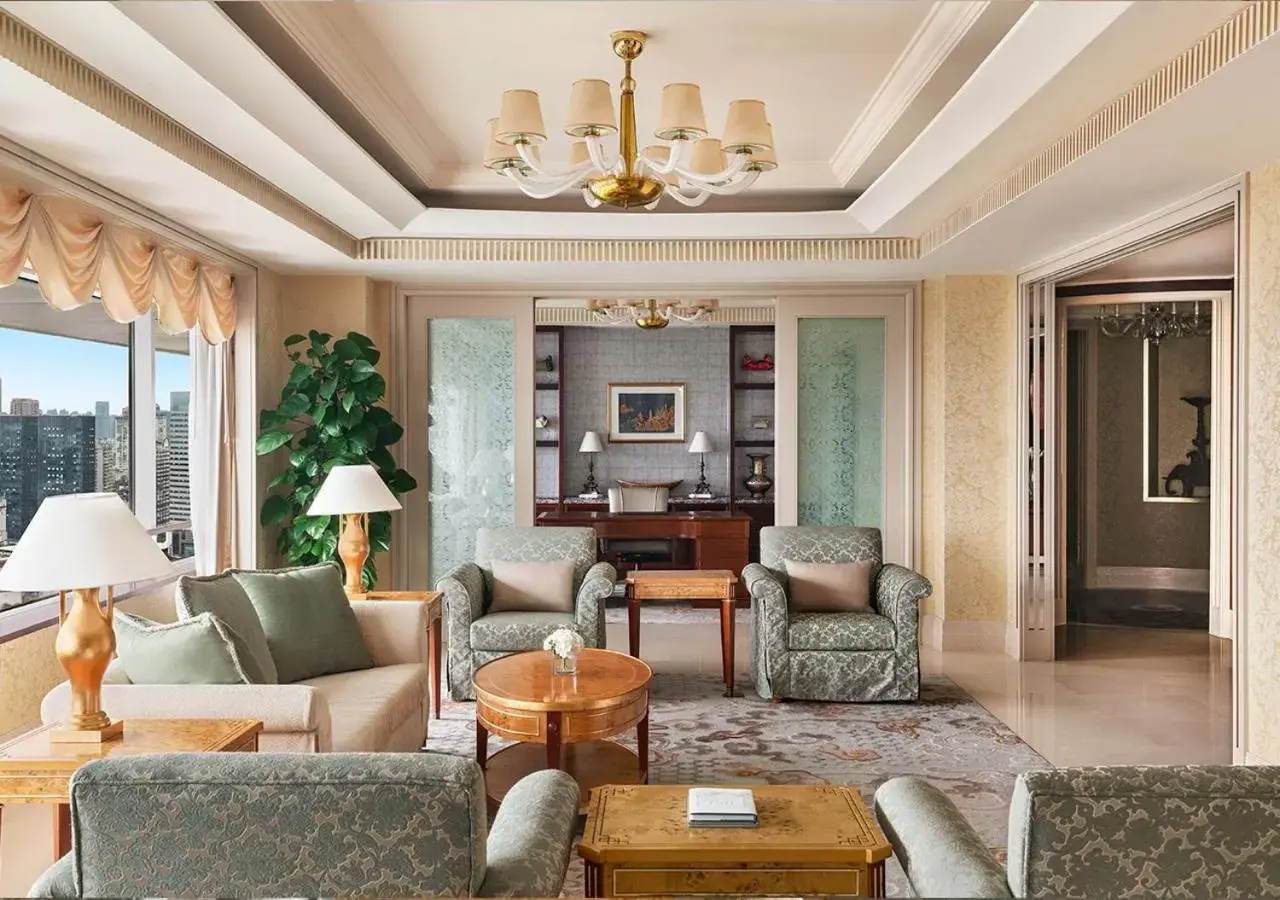 Living room, Lobby/Reception in Shangri-La Fuzhou