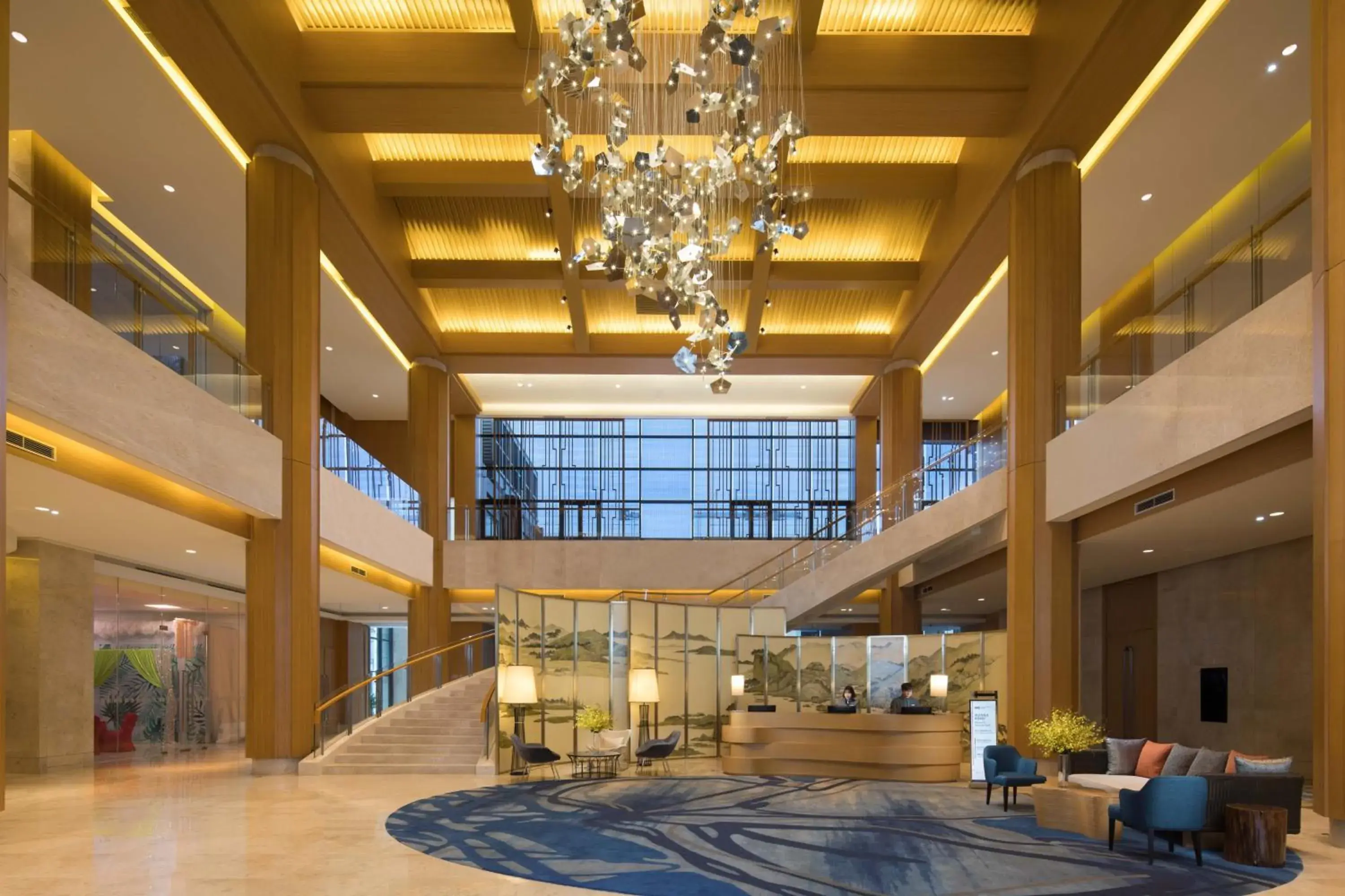 Property building, Lobby/Reception in Holiday Inn Kunshan Huaqiao, an IHG Hotel