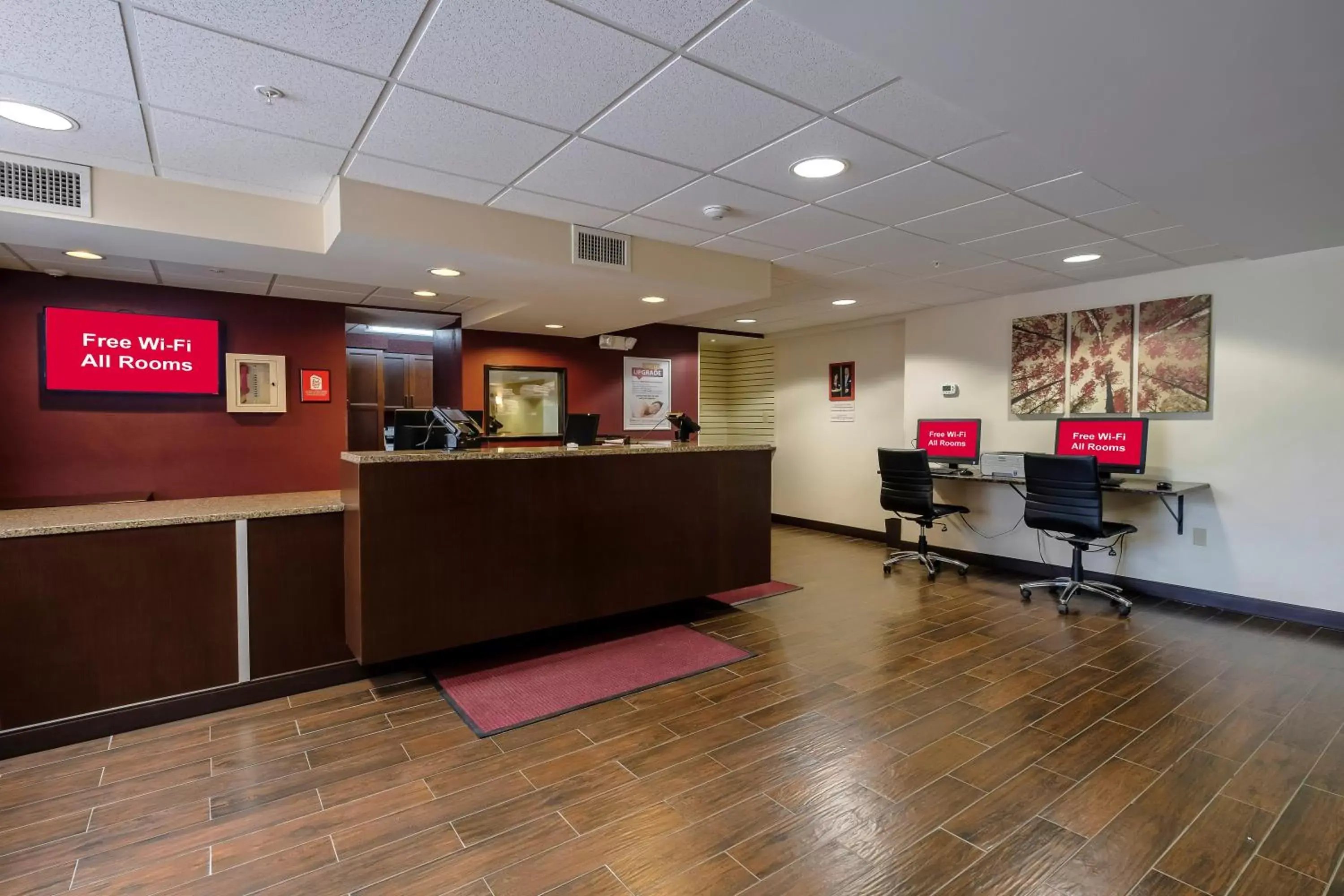 Lobby or reception, Lobby/Reception in Red Roof Inn PLUS+ & Suites Malone