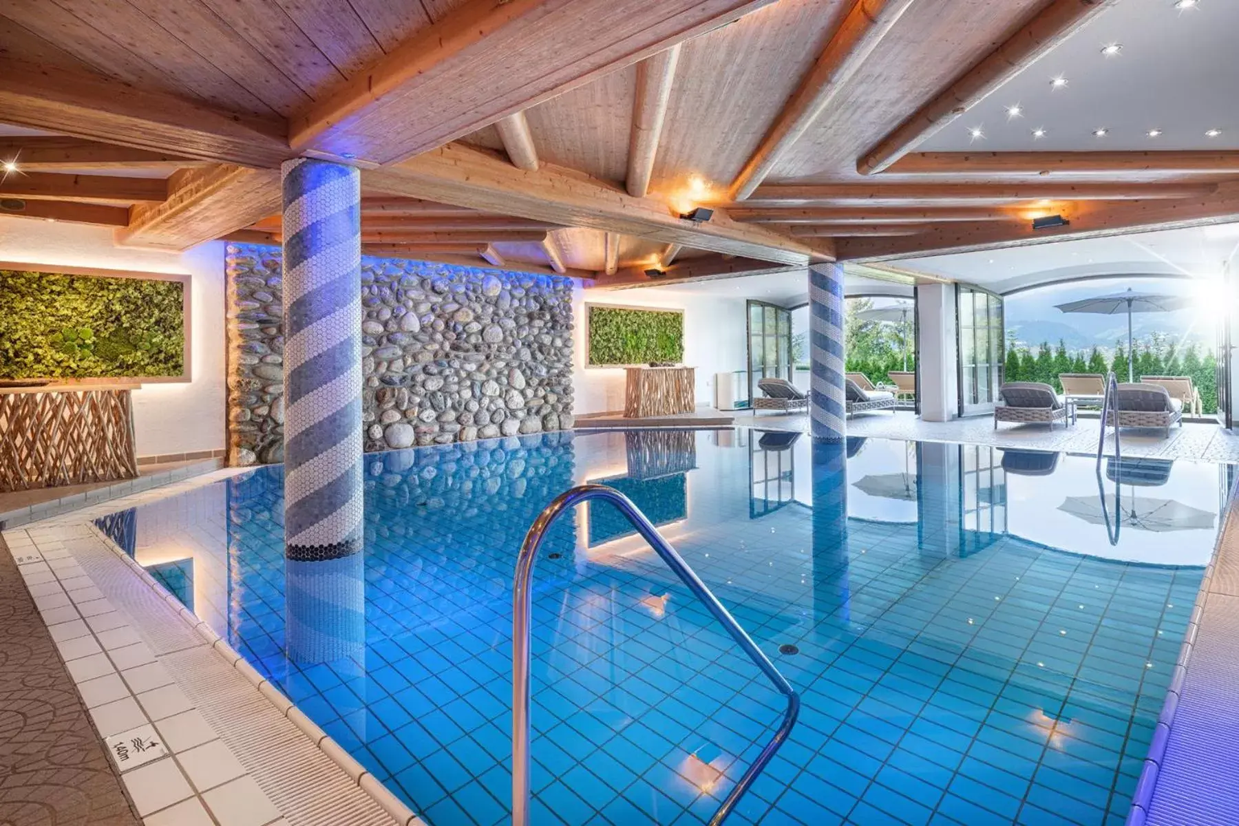 Swimming Pool in Alpines Lifestyle Hotel Tannenhof