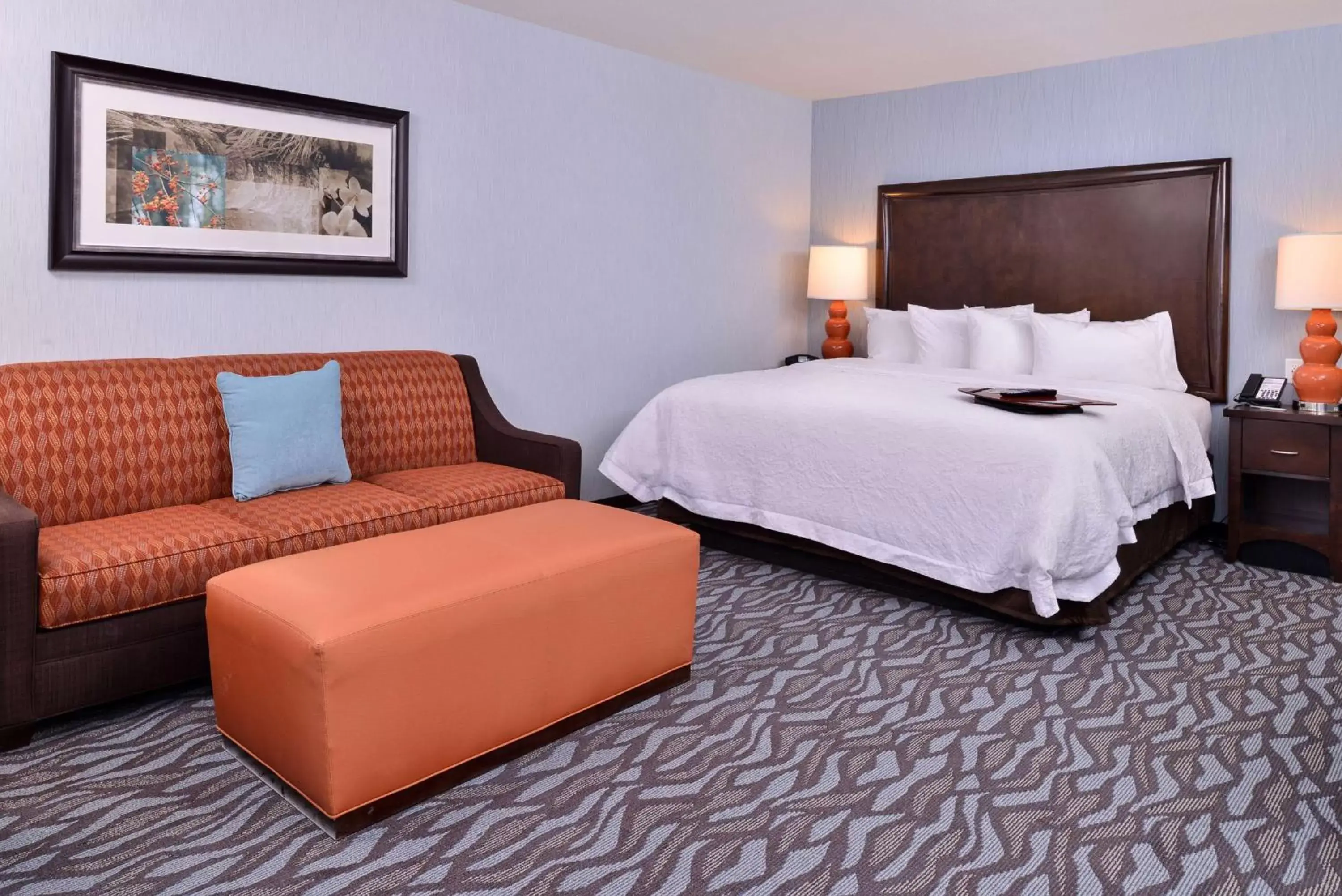 Bed in Hampton Inn Potsdam Bed in Hampton Inn Potsdam