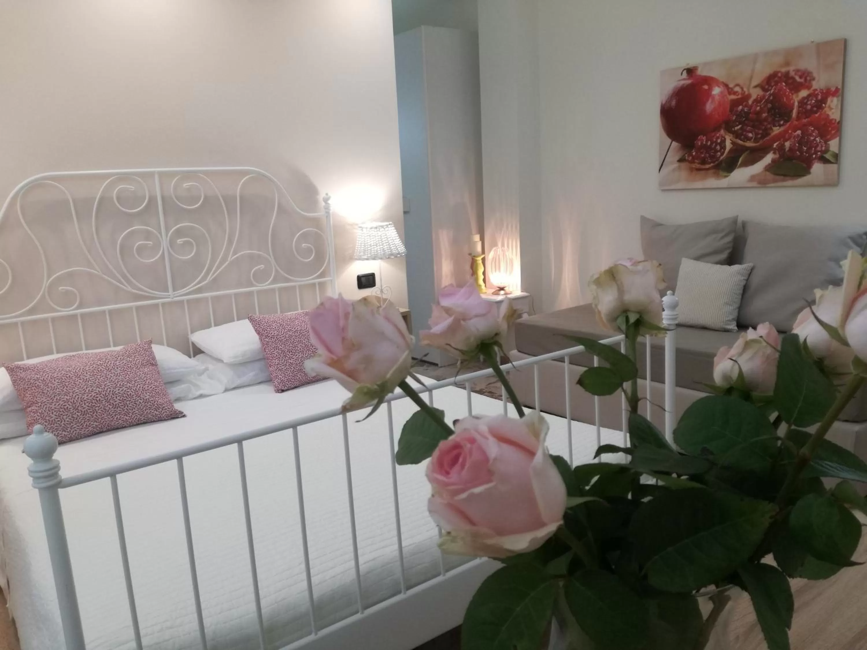 Dining area, Bed in Casa del Corso