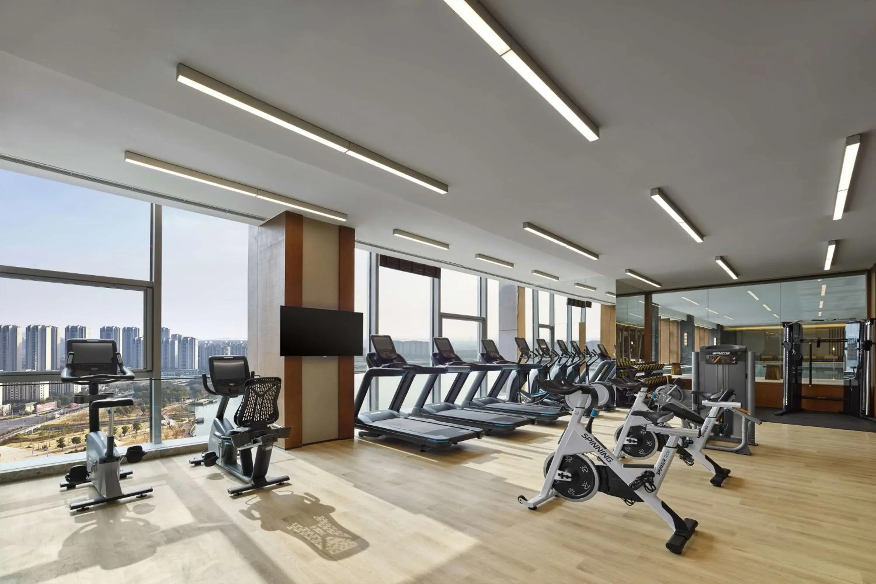 Fitness centre/facilities, Fitness Center/Facilities in Hilton Suzhou Yinshan Lake