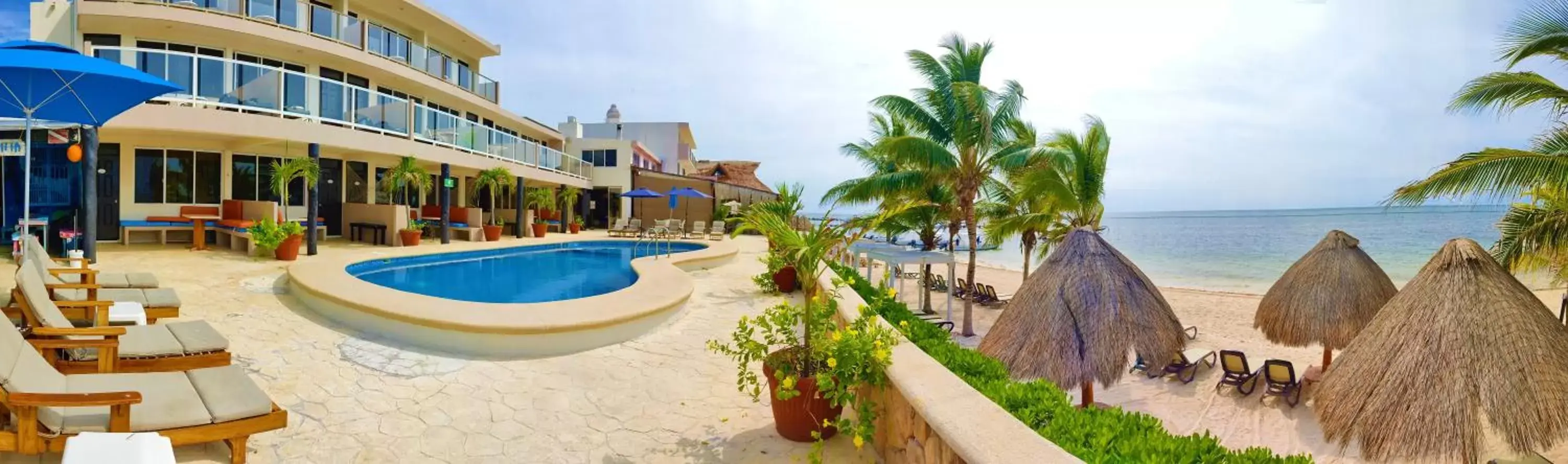 Beach, Swimming Pool in Hacienda Morelos Beachfront Hotel