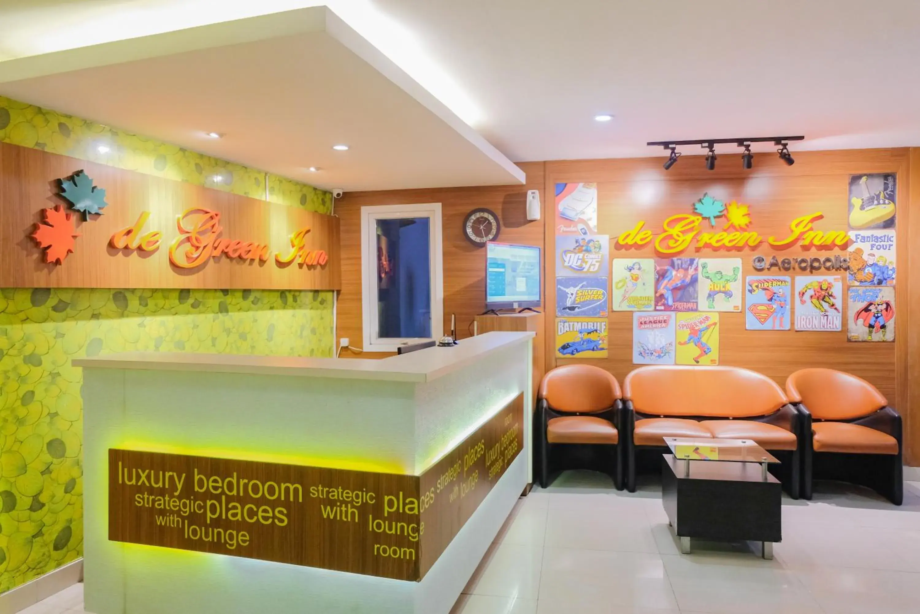 Lobby or reception in De Green Inn at Aeropolis Lobby or reception in De Green Inn at Aeropolis
