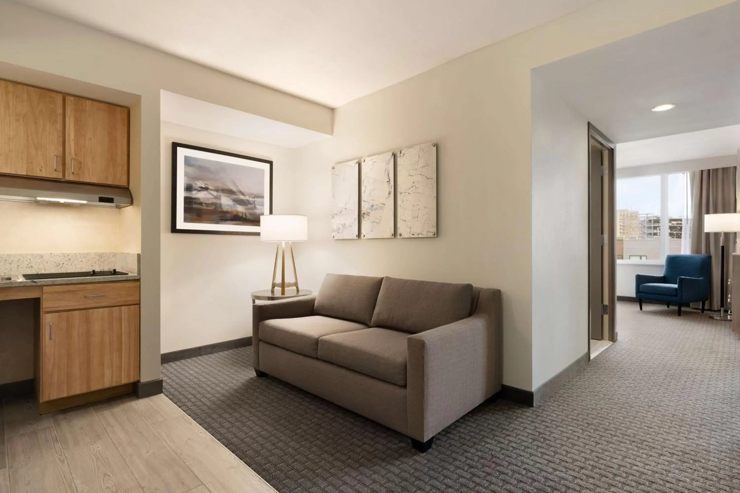 Living room, Seating Area in Homewood Suites University City Philadelphia