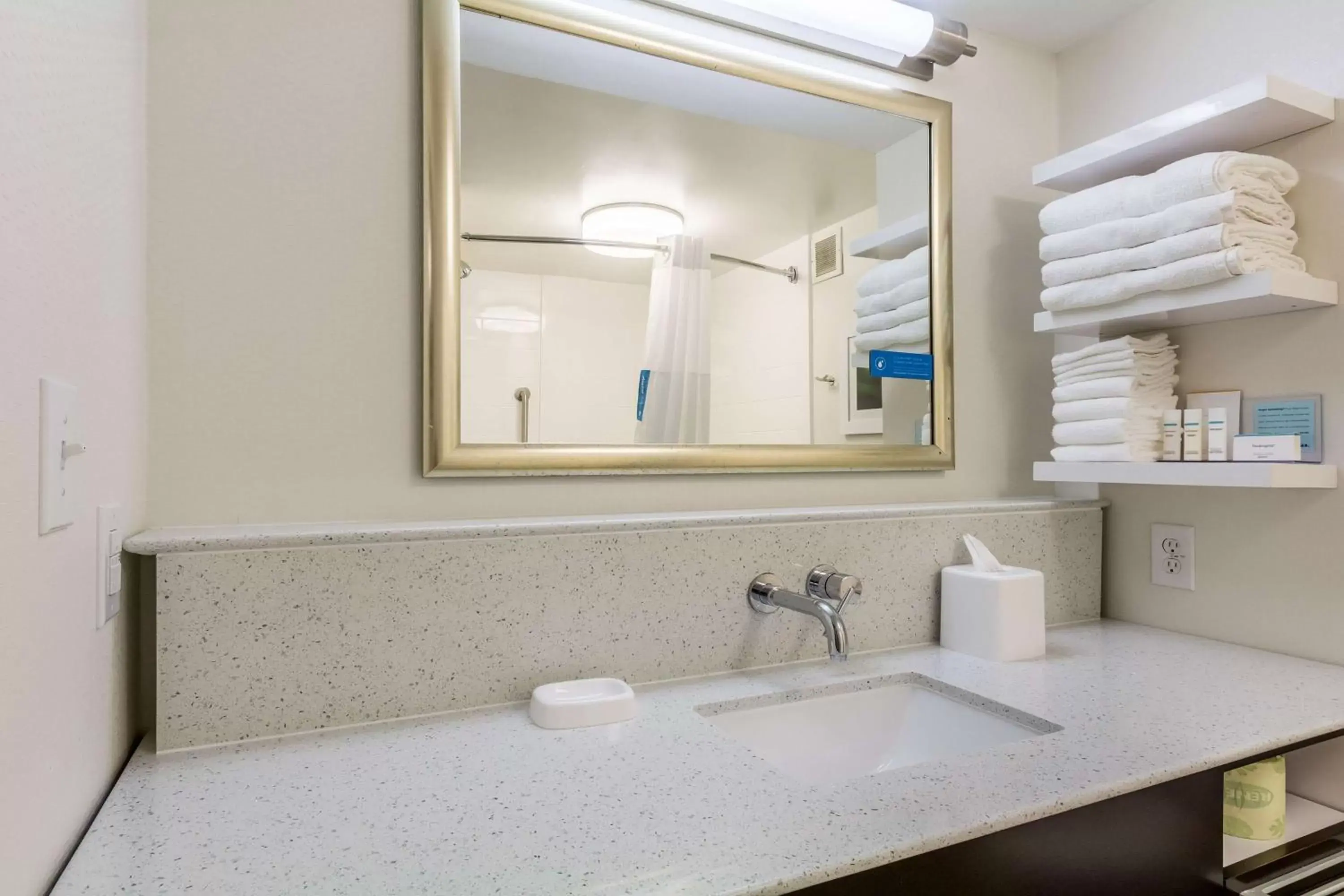 Bathroom in Hampton Inn Jackson Pearl Intrntl Airport