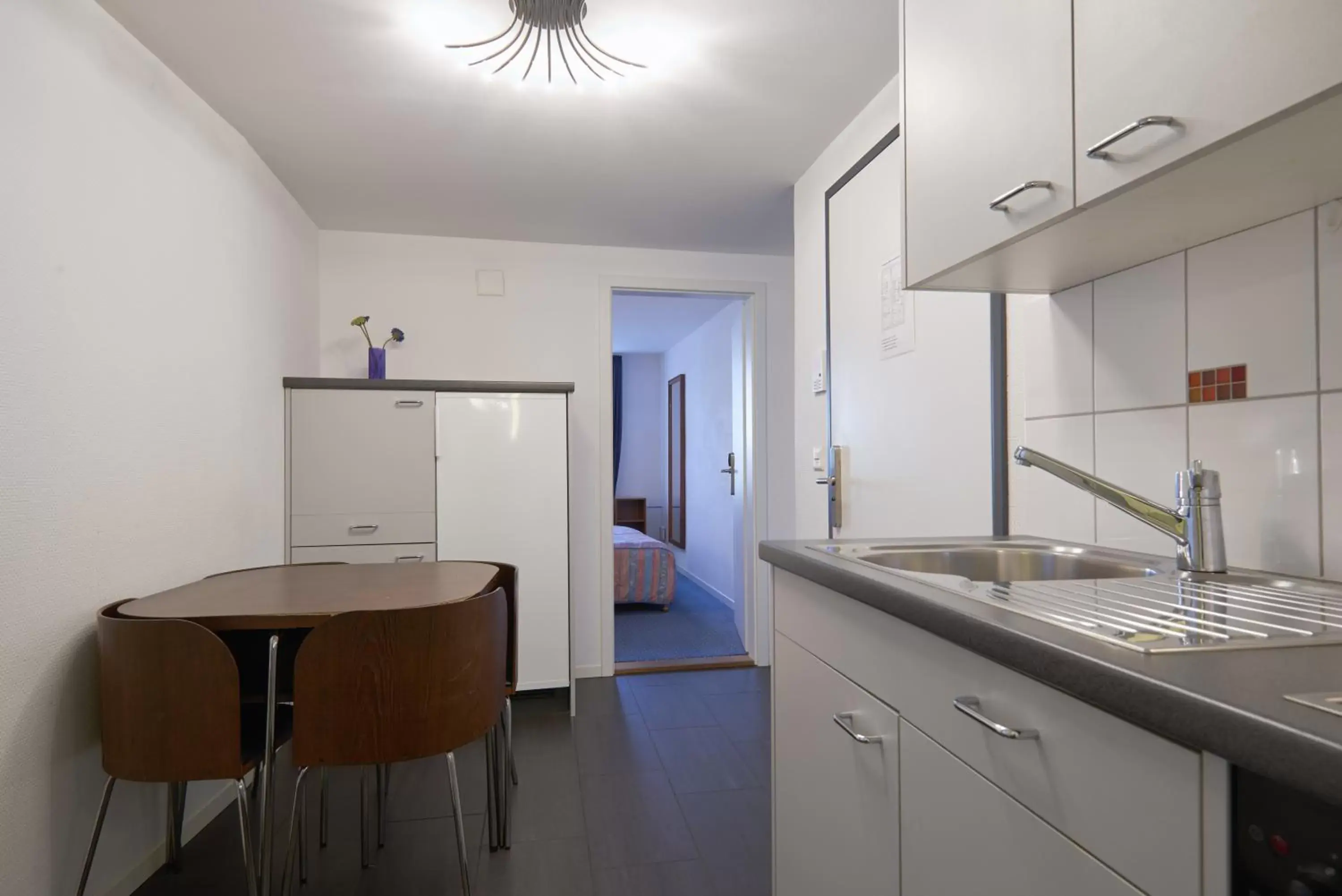 Kitchen or kitchenette, Kitchen/Kitchenette in Aparthotel Hine Adon Fribourg