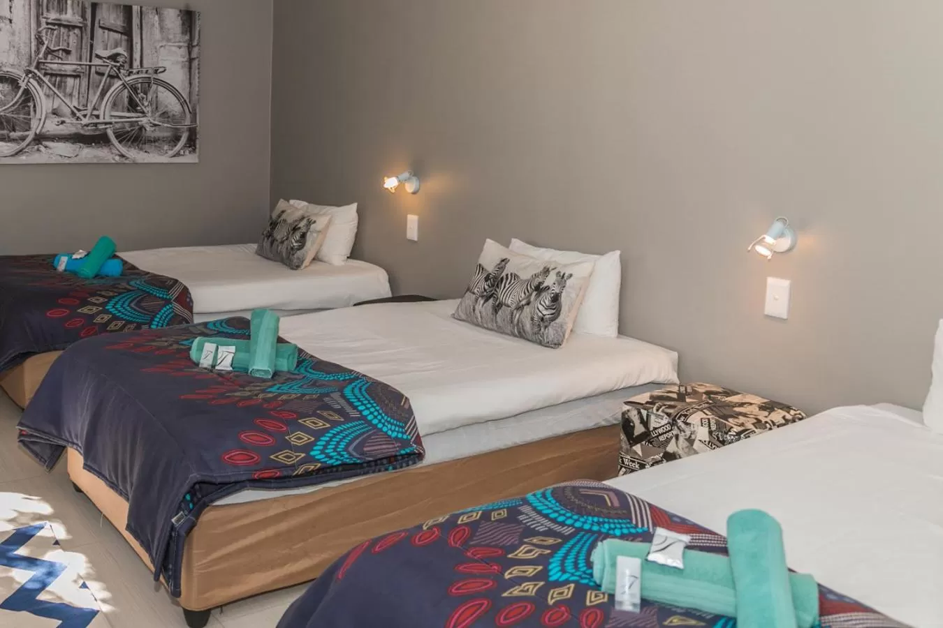 Bed in Out of Africa Town Lodge