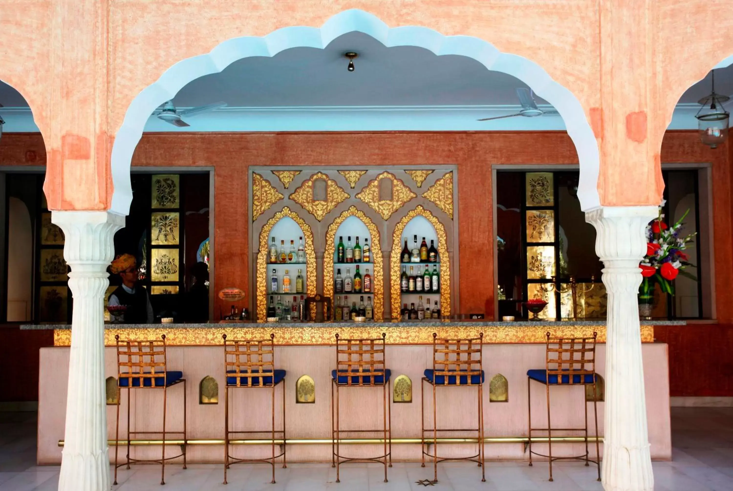 Lounge or bar in Samode Haveli Lounge or bar in Samode Haveli