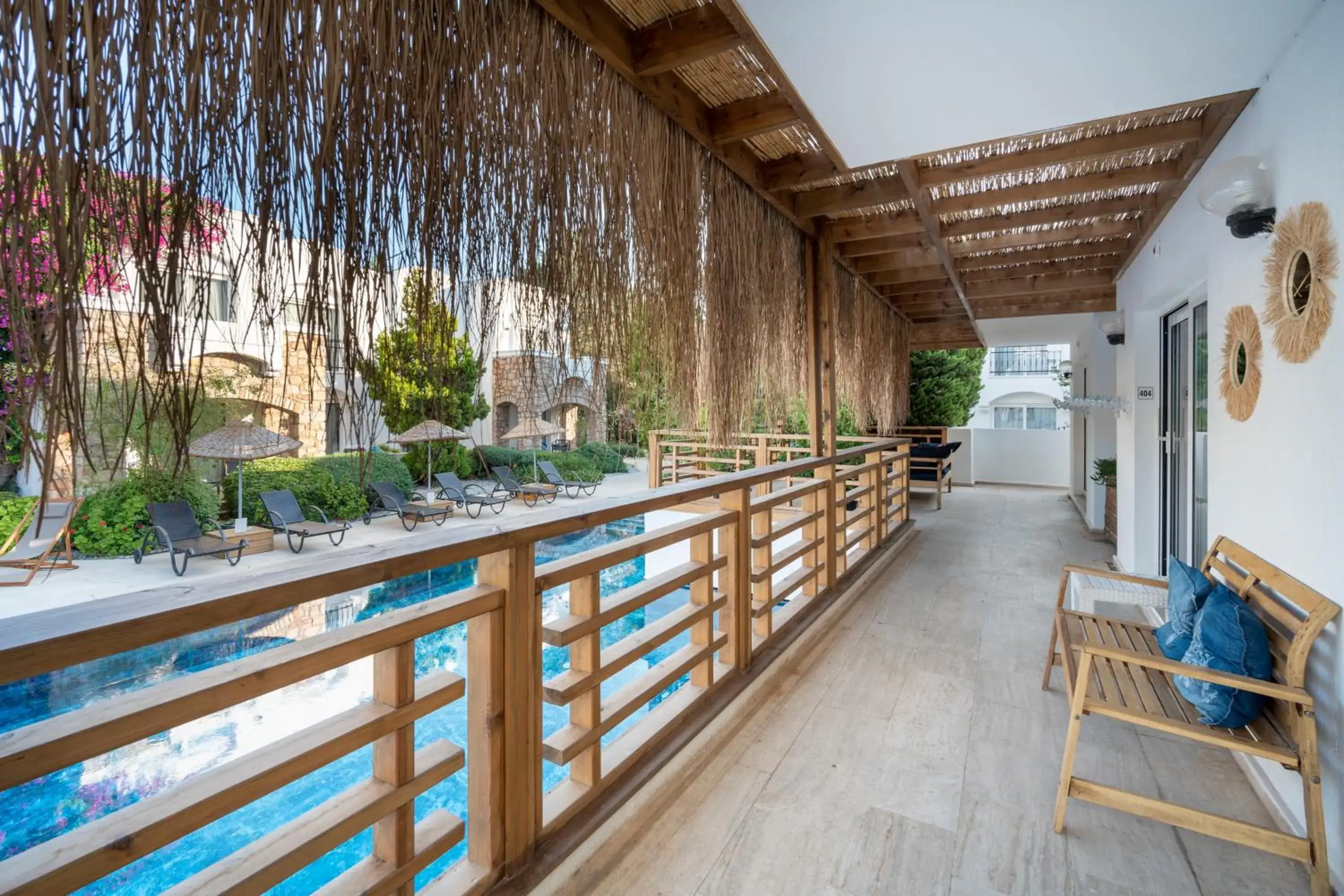 Patio, Balcony/Terrace in Costa Sariyaz Hotel Bodrum