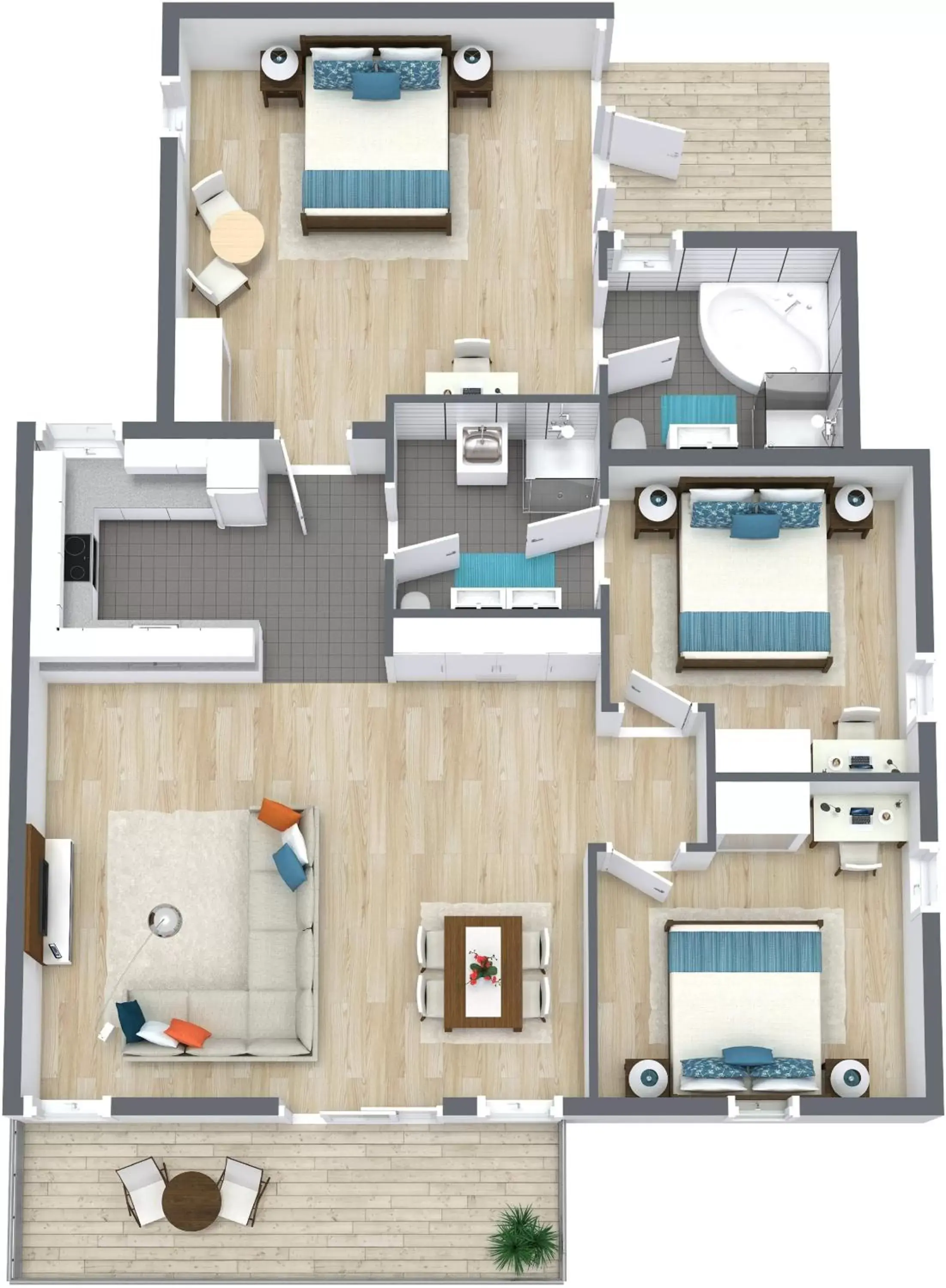 Floor Plan in Bayview Geographe Resort Busselton