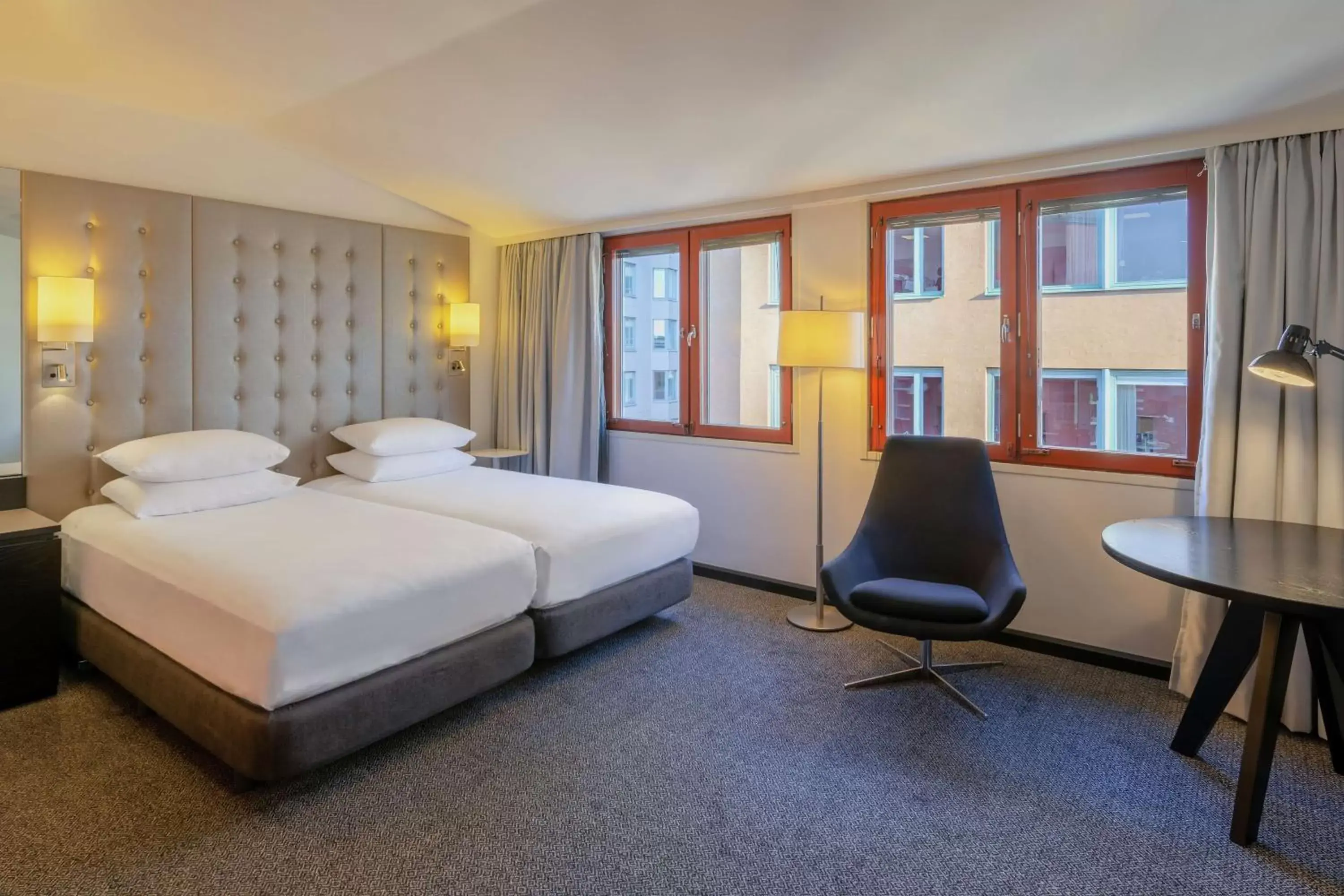 Bed in Hilton Stockholm Slussen Hotel