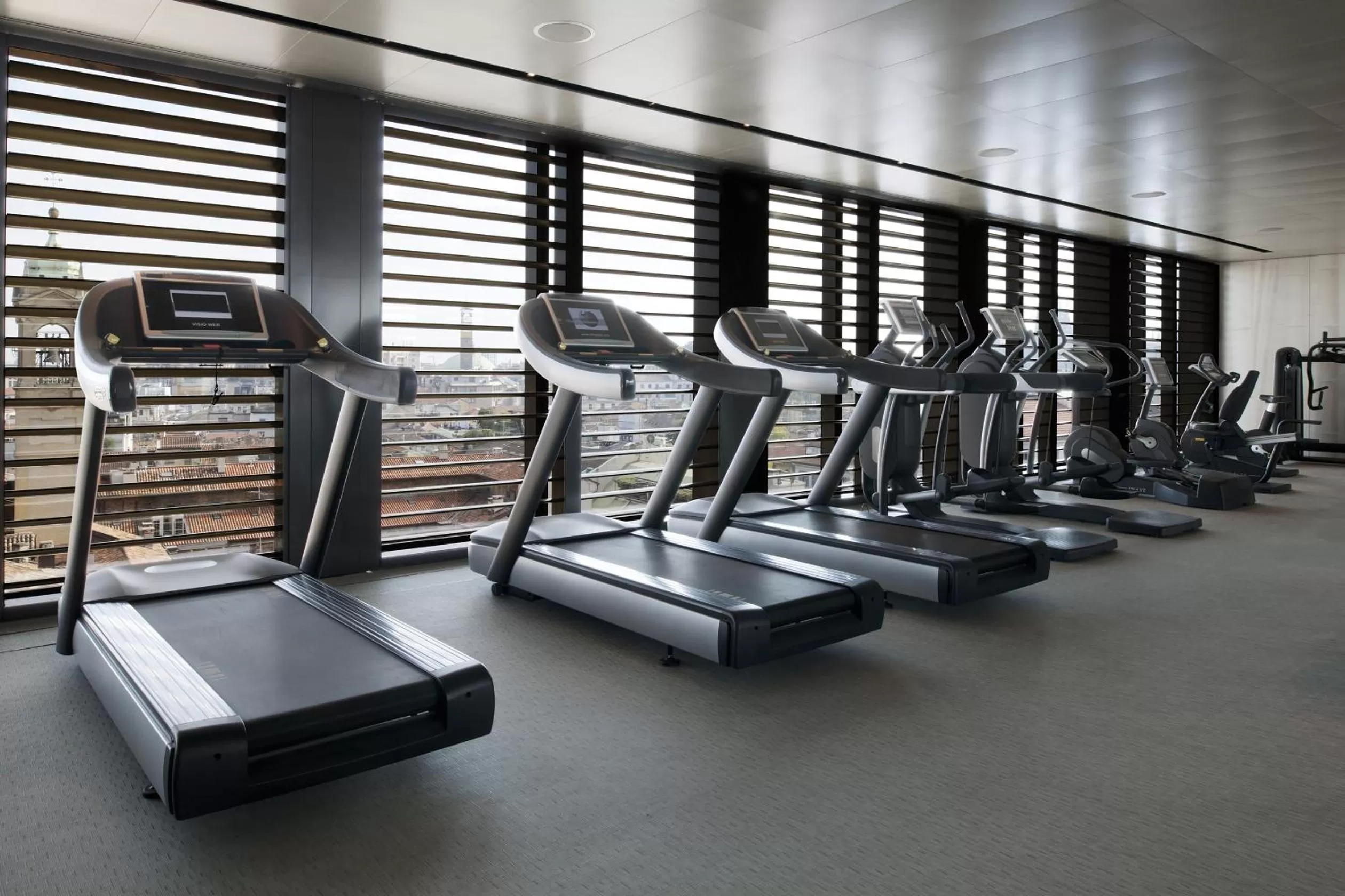 Fitness centre/facilities in Armani Hotel Milano