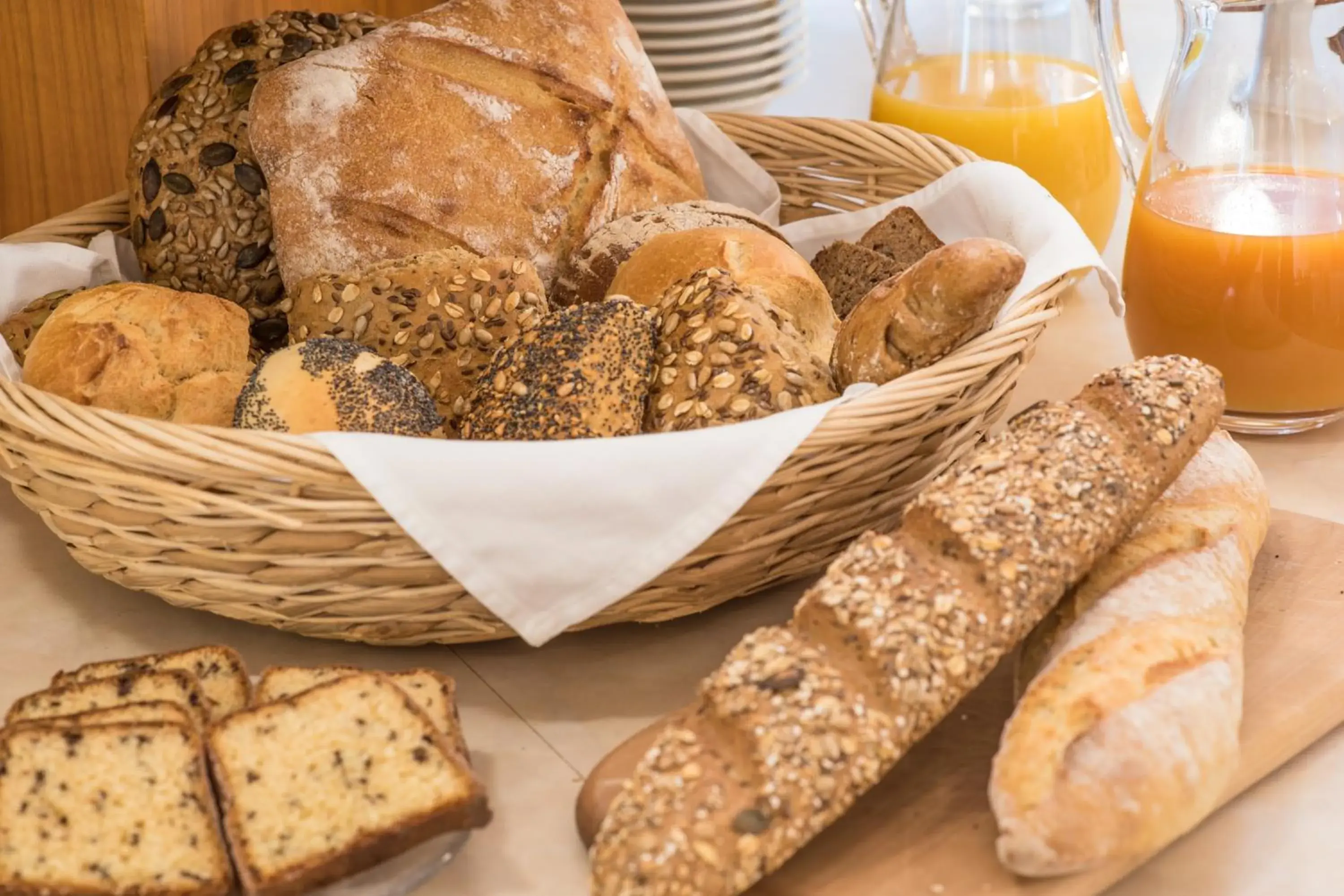 Buffet breakfast, Food in Hotel Aigner