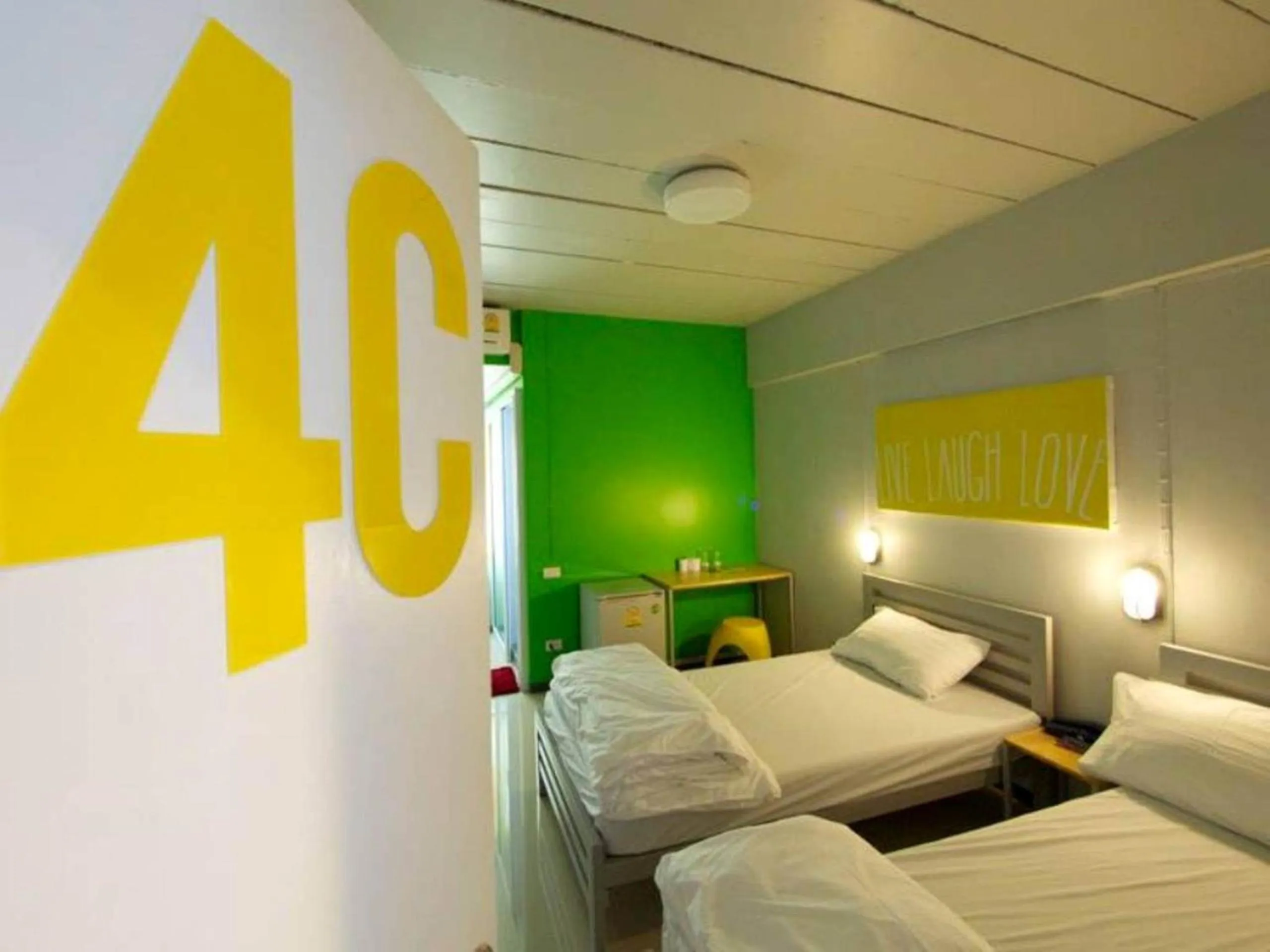 Bed in S1hostel Bangkok