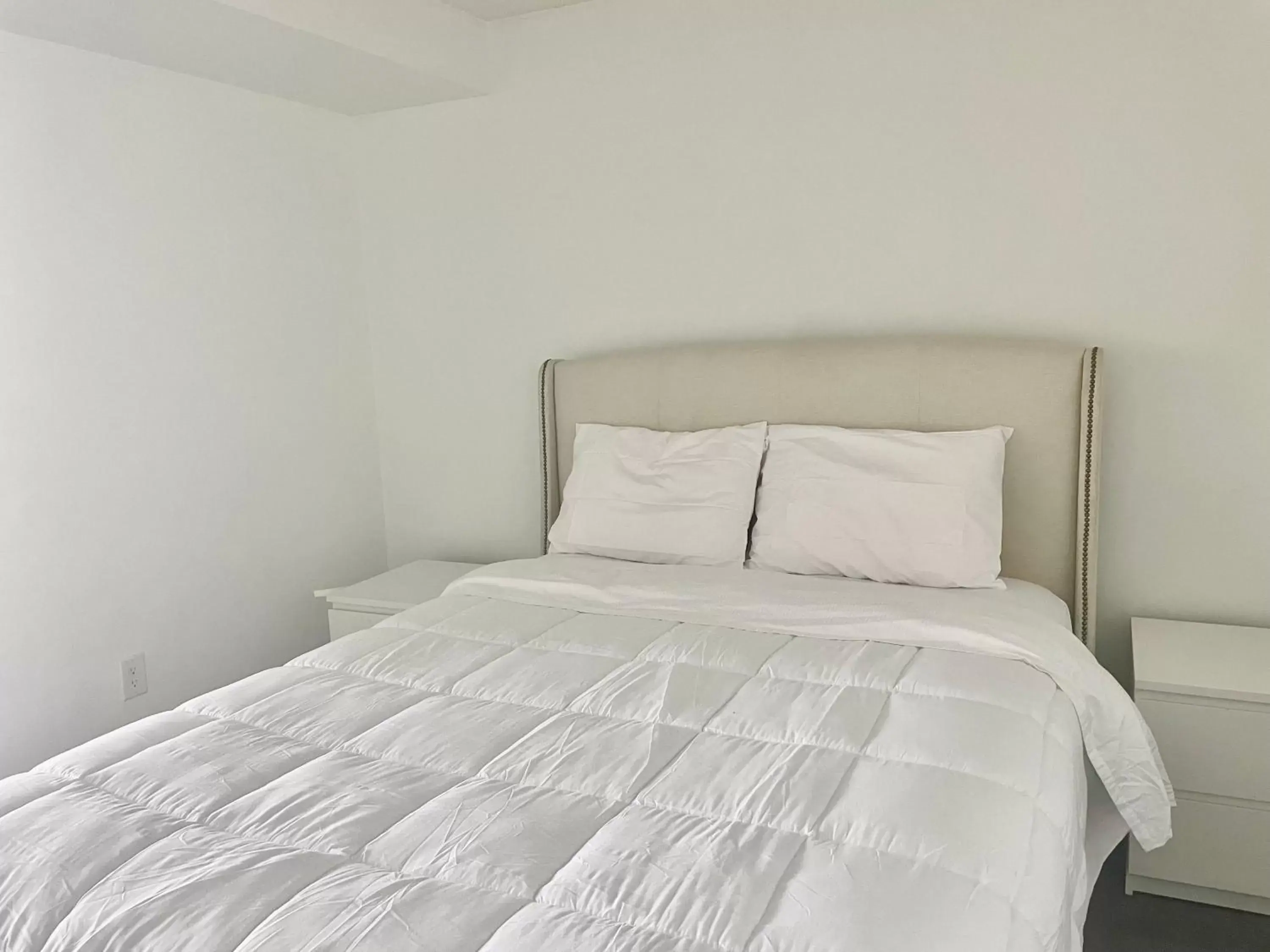 Bedroom, Bed in Three BR Condo step to CN tower Rogers Center with Free parking