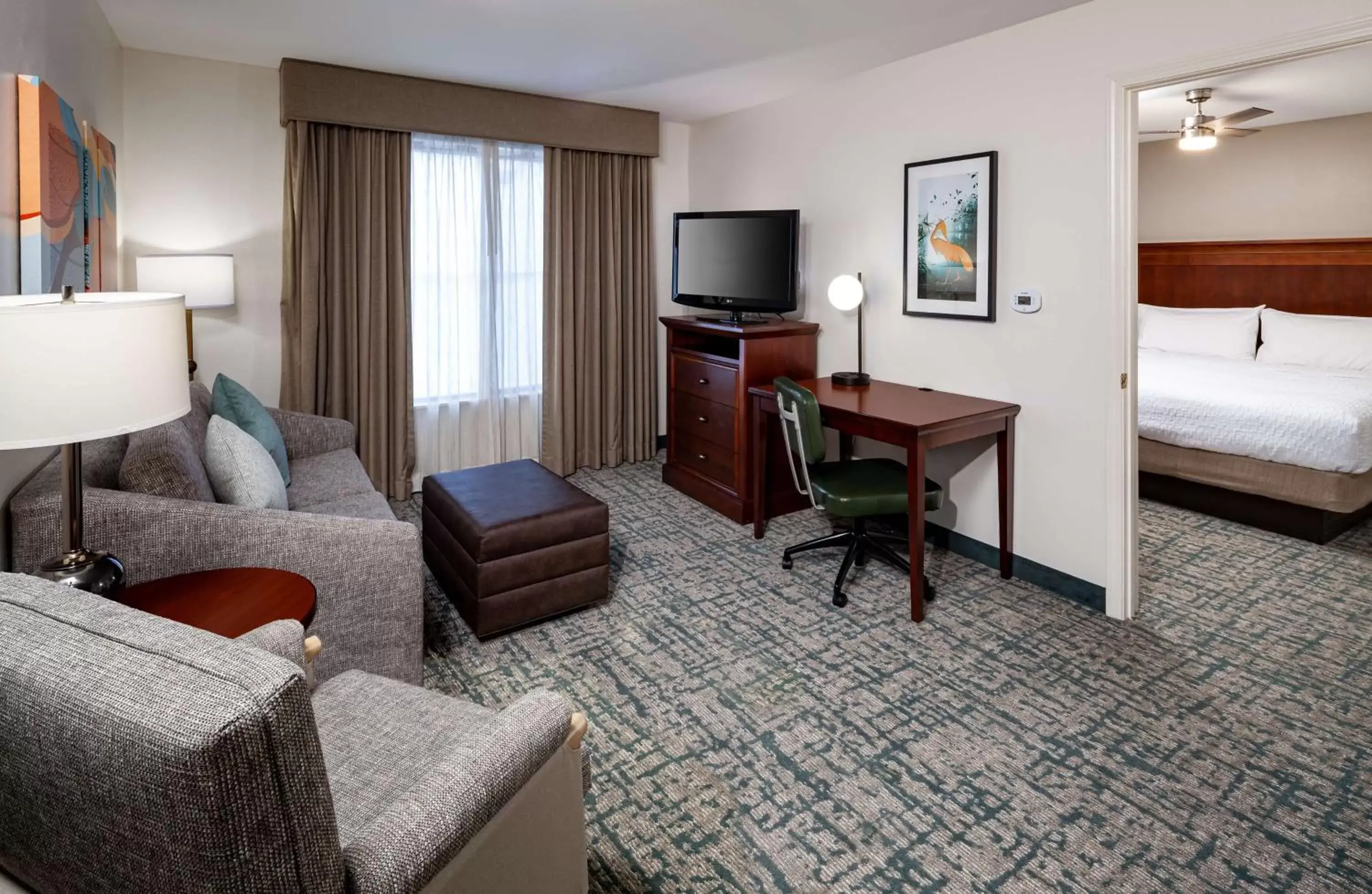 Bedroom, Seating Area in Homewood Suites by Hilton Gainesville