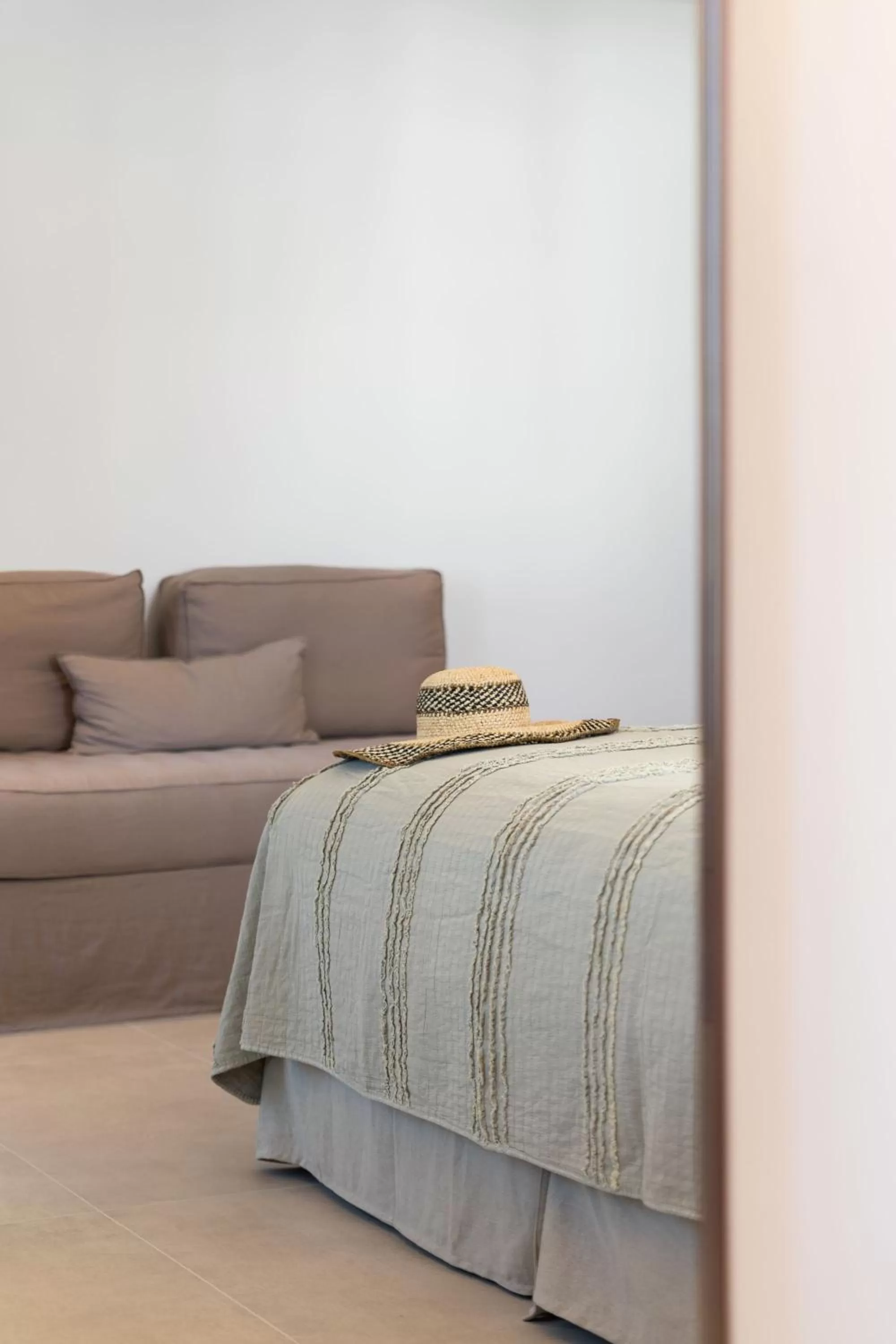 Bed in Elena Hotel Mykonos