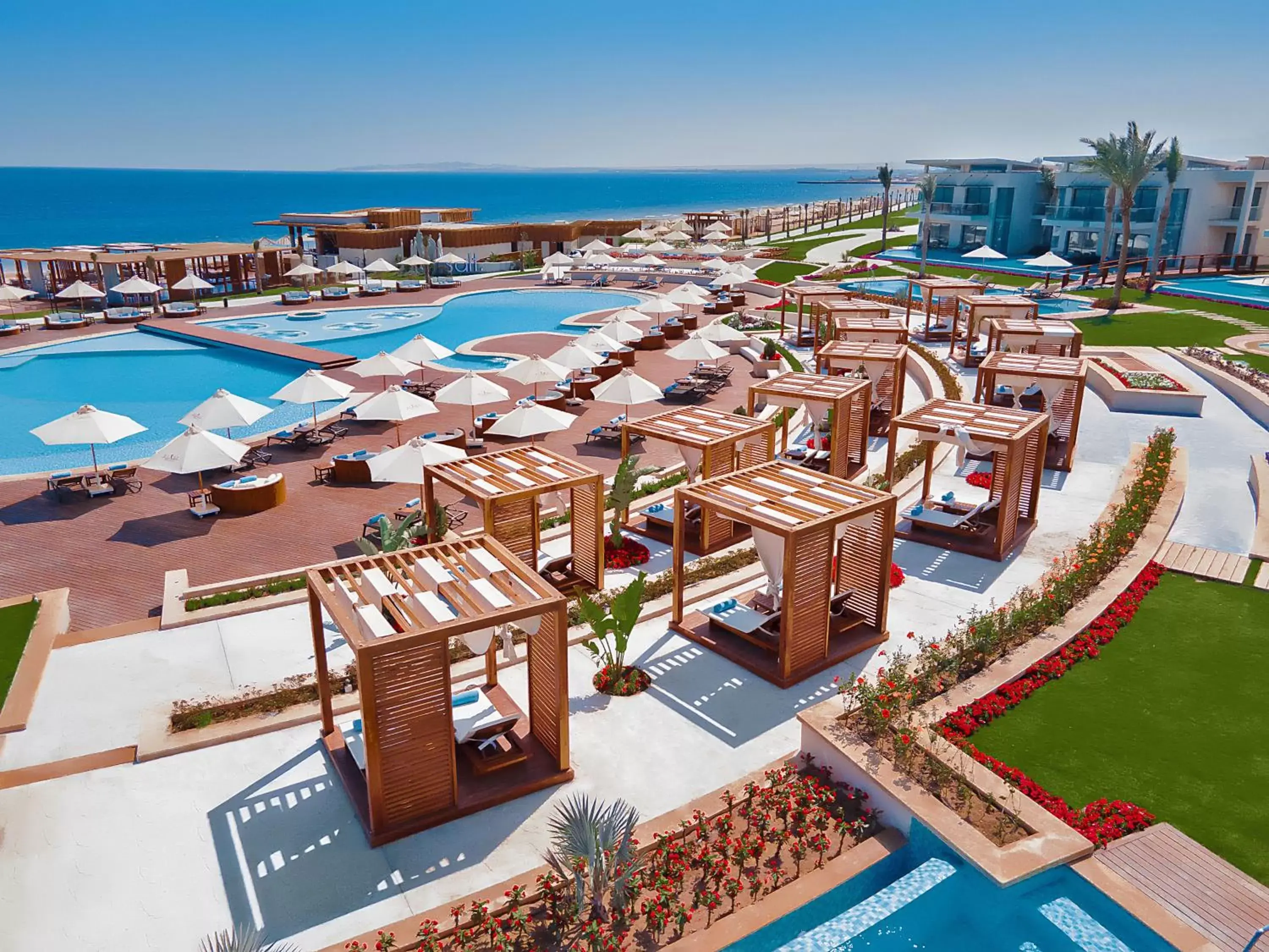 Swimming pool, Bird's-eye View in Rixos Premium Magawish Suites and Villas- Ultra All-Inclusive